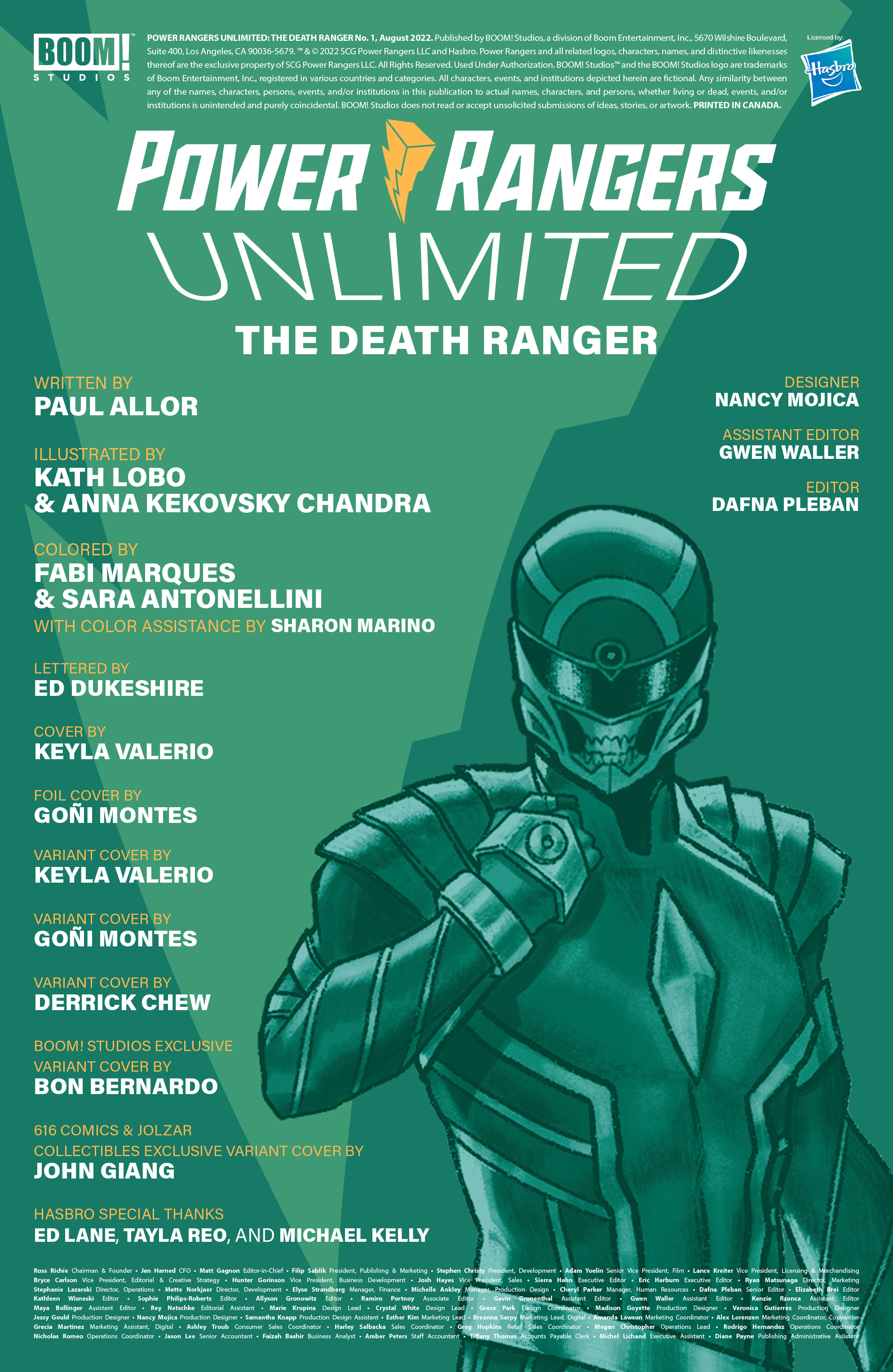 Power Rangers Unlimited: The Death Ranger (2022-): Chapter 1 - Page 2