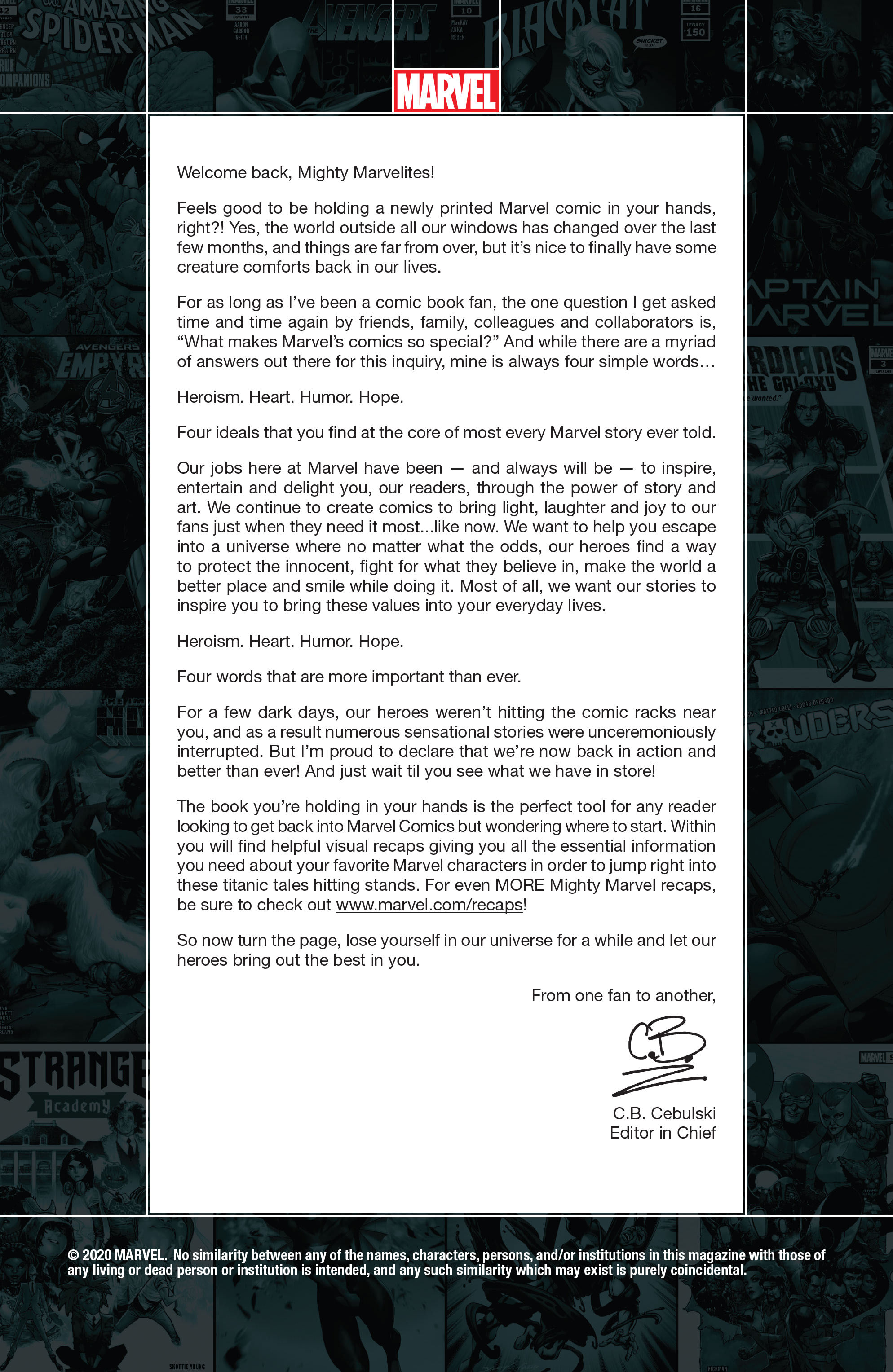 Previously in Marvel Comics Recap Guide (2020-): Chapter 1 - Page 2
