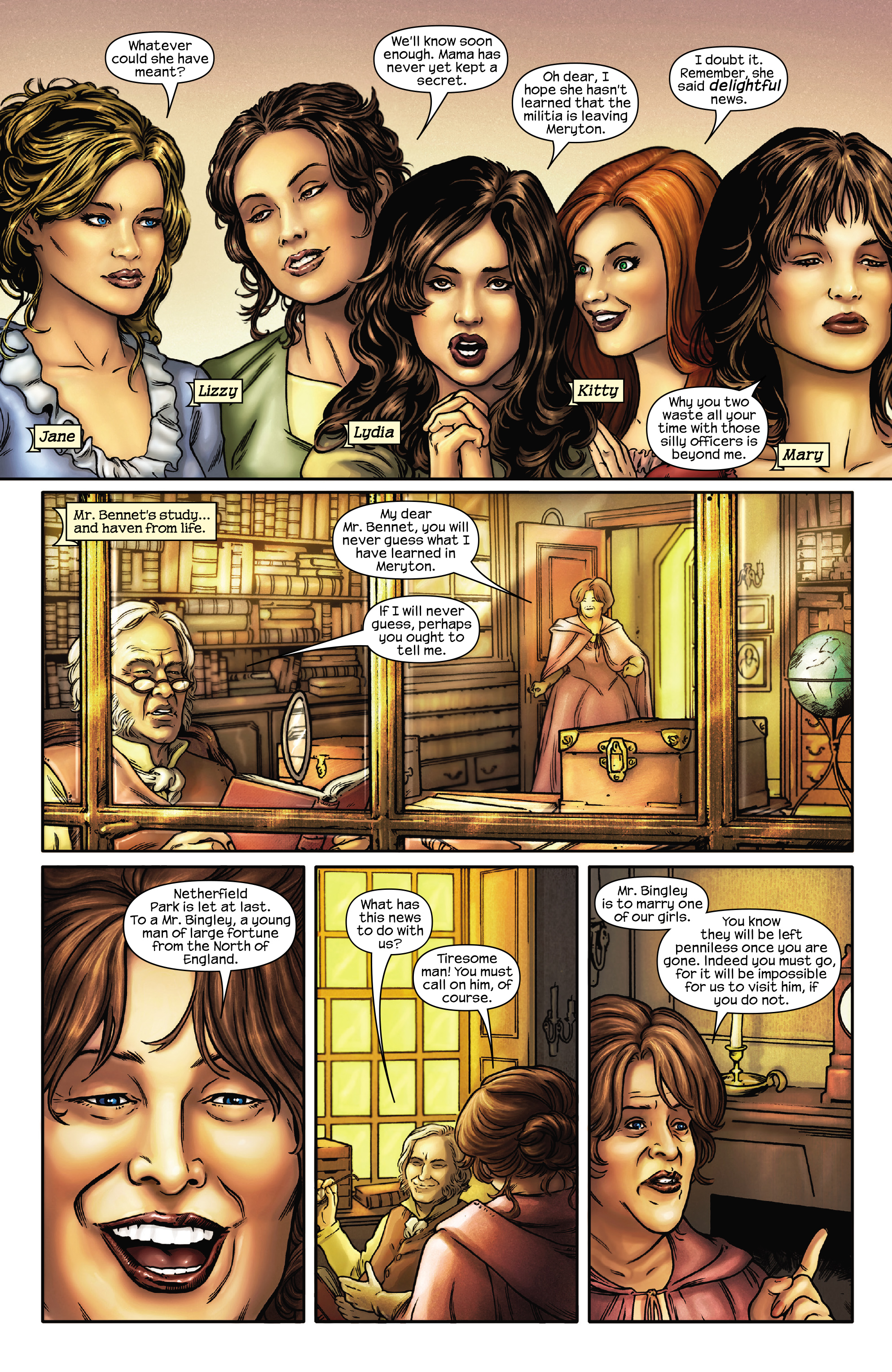 Pride and Prejudice (2010) (TPB): Chapter 1 - Page 9