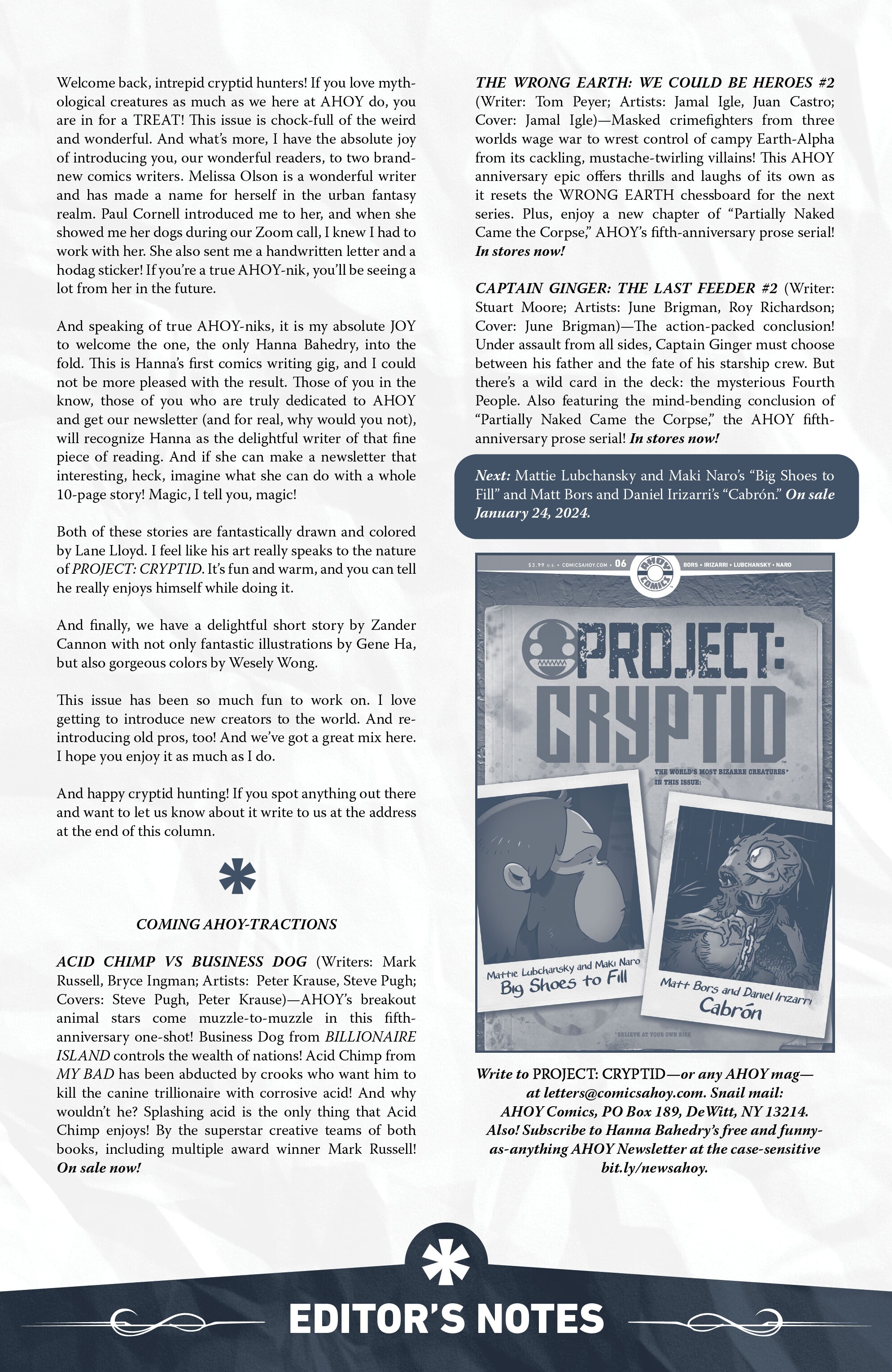 Project: Cryptid (2023-): Chapter 5 - Page 3