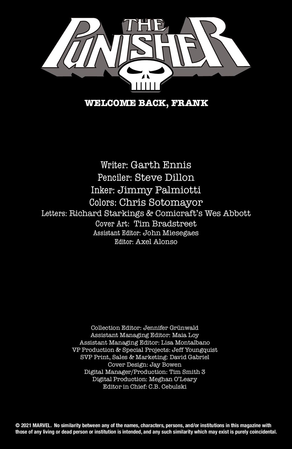Punisher: Welcome Back, Frank Marvel Select (2021): Chapter HC - Page 3
