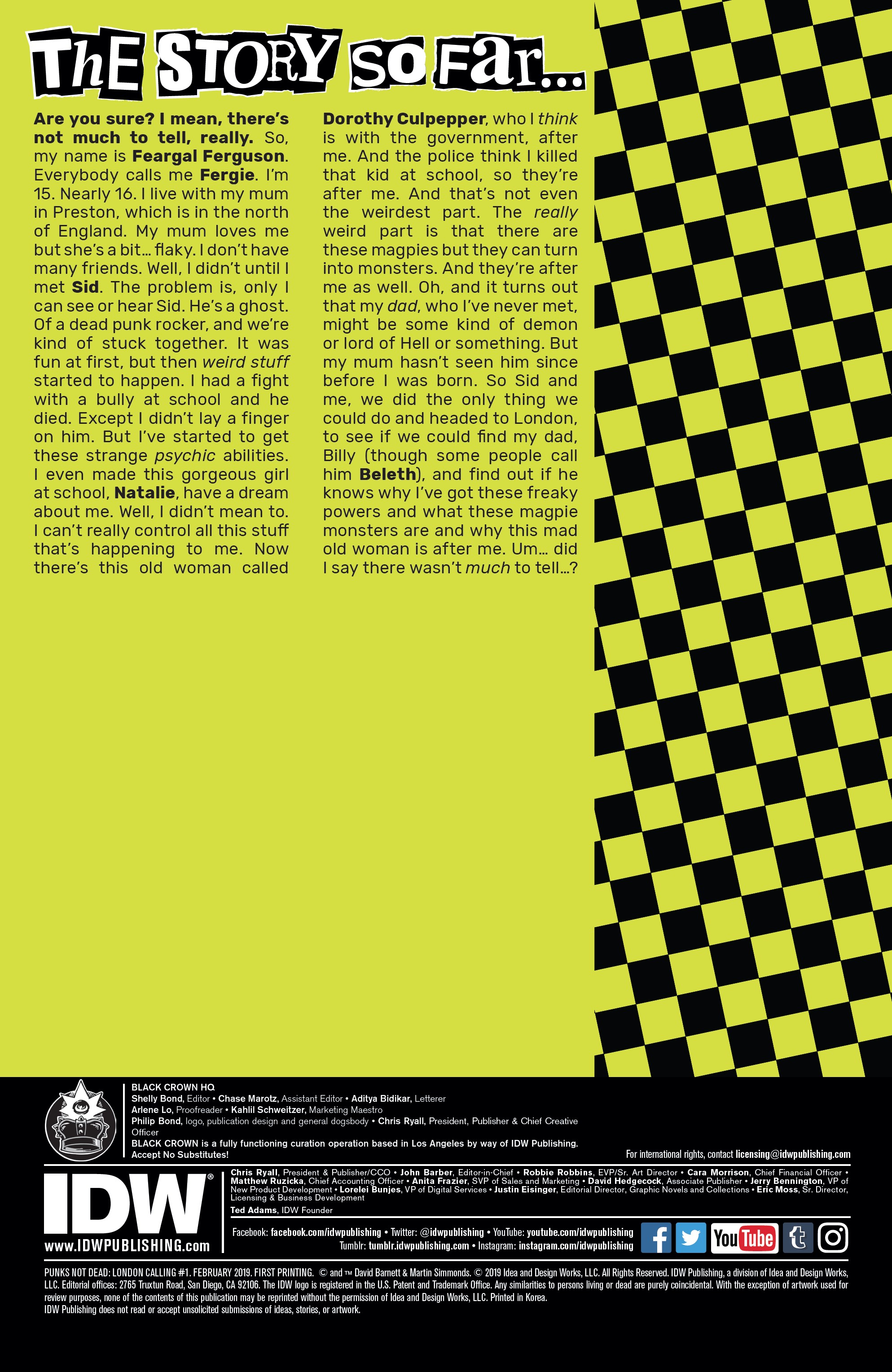 Punks Not Dead: London Calling (2019-): Chapter 1 - Page 2