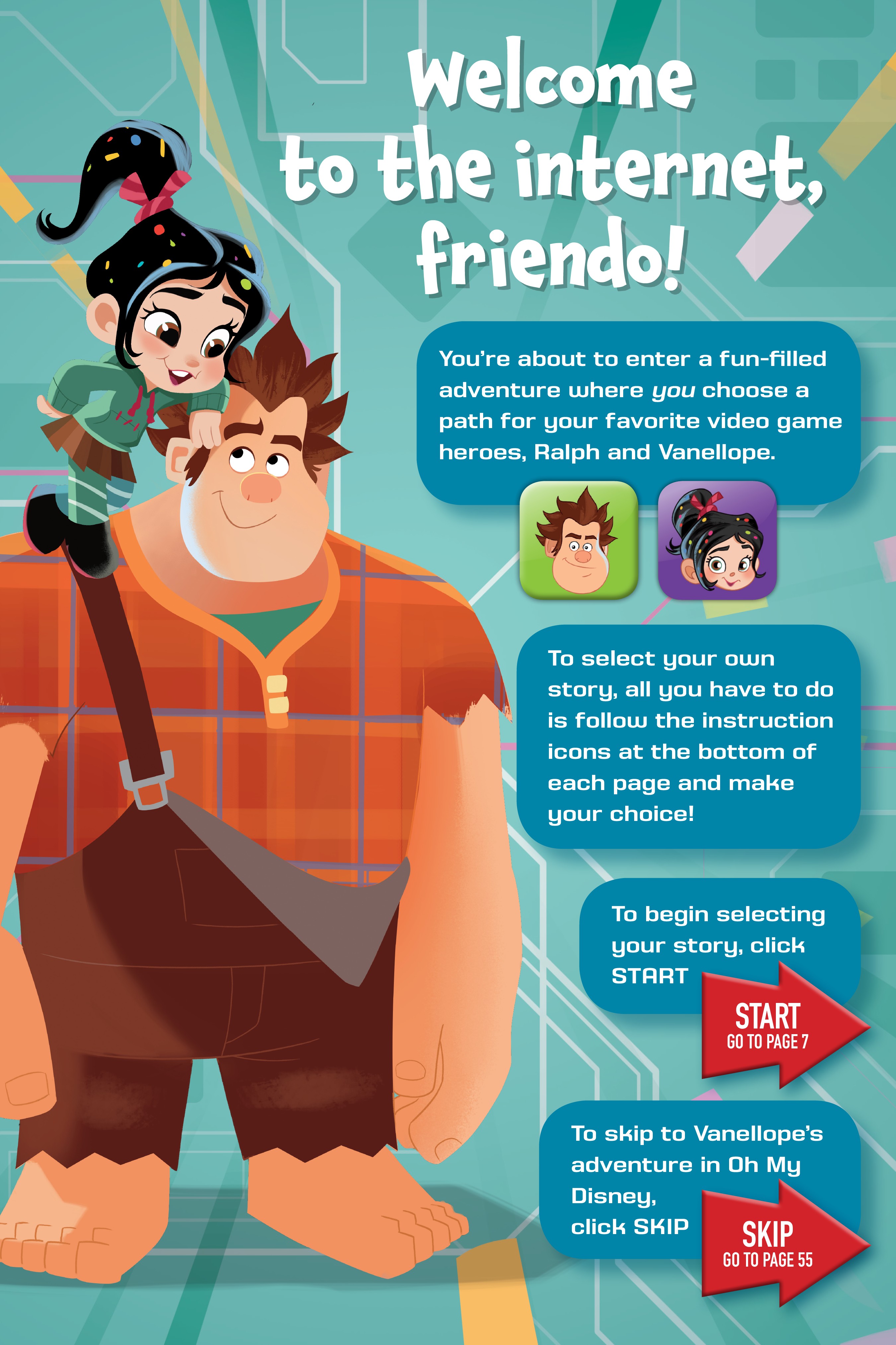 Ralph Breaks The Internet: Click Start--A Select-Your-Story Adventure (2018): Chapter 1 - Page 6