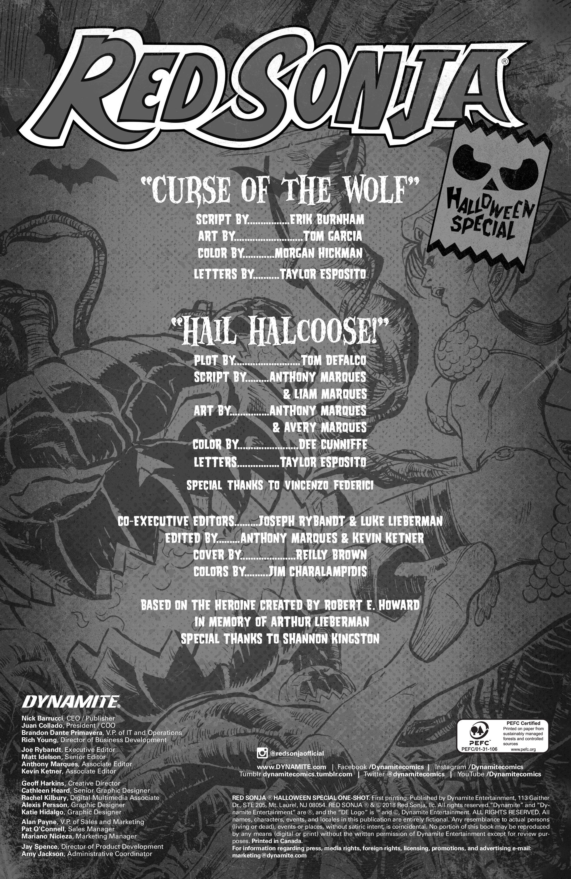 Red Sonja: Halloween Special (2018): Chapter 1 - Page 2