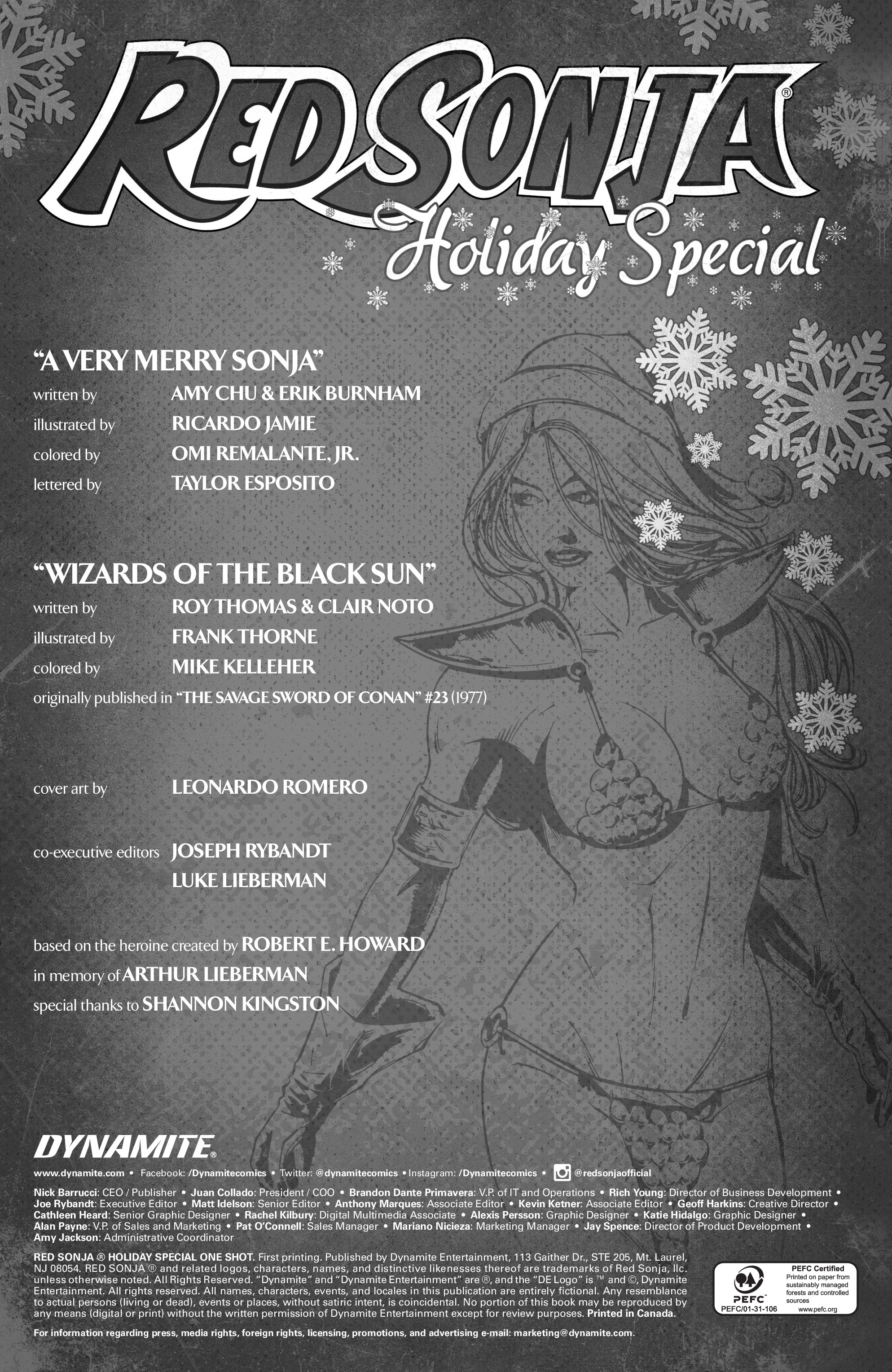 Red Sonja: Holiday Special (2018): Chapter 1 - Page 2