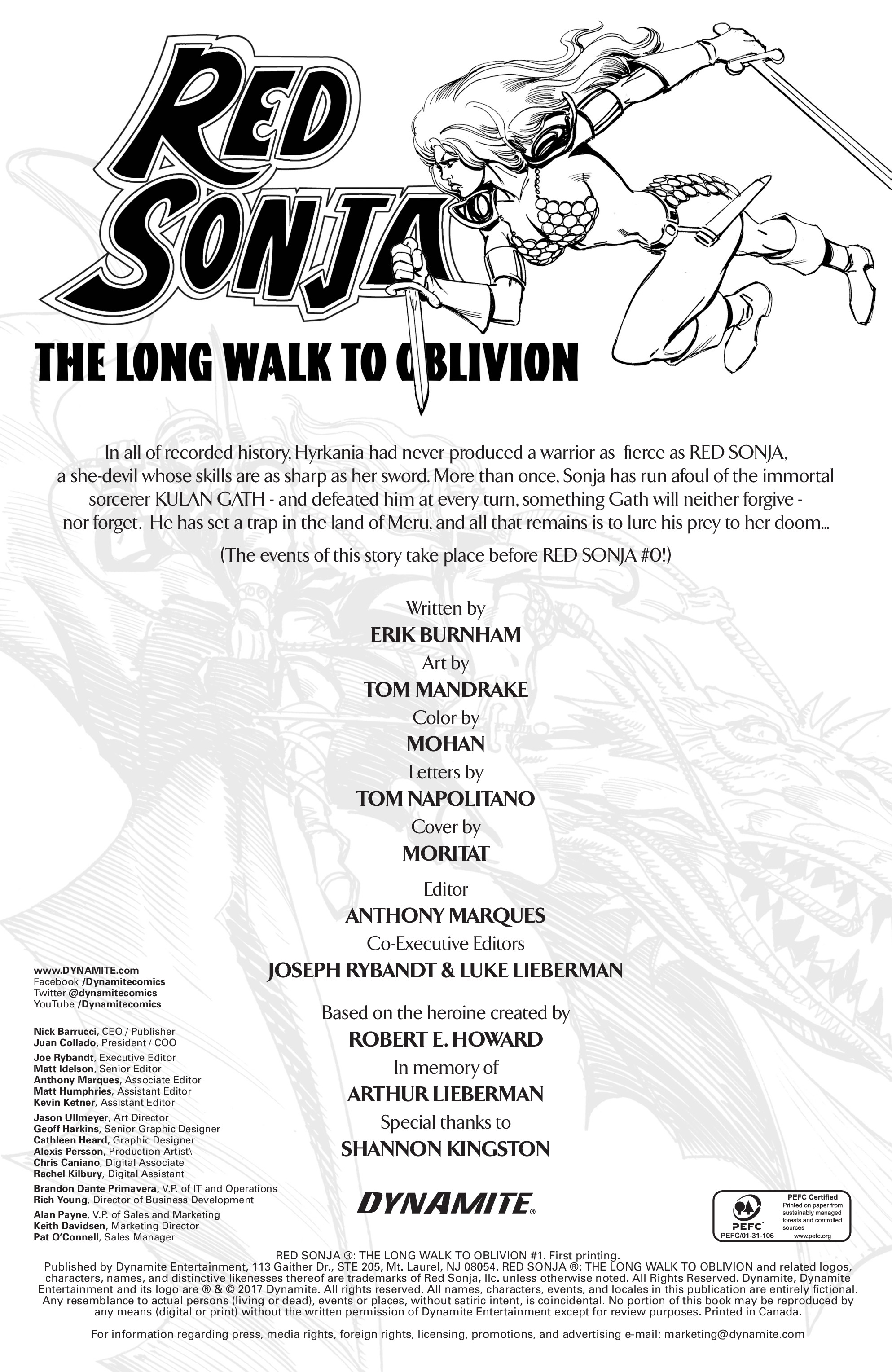 Red Sonja: The Long Walk To Oblivion (2017): Chapter 1 - Page 2