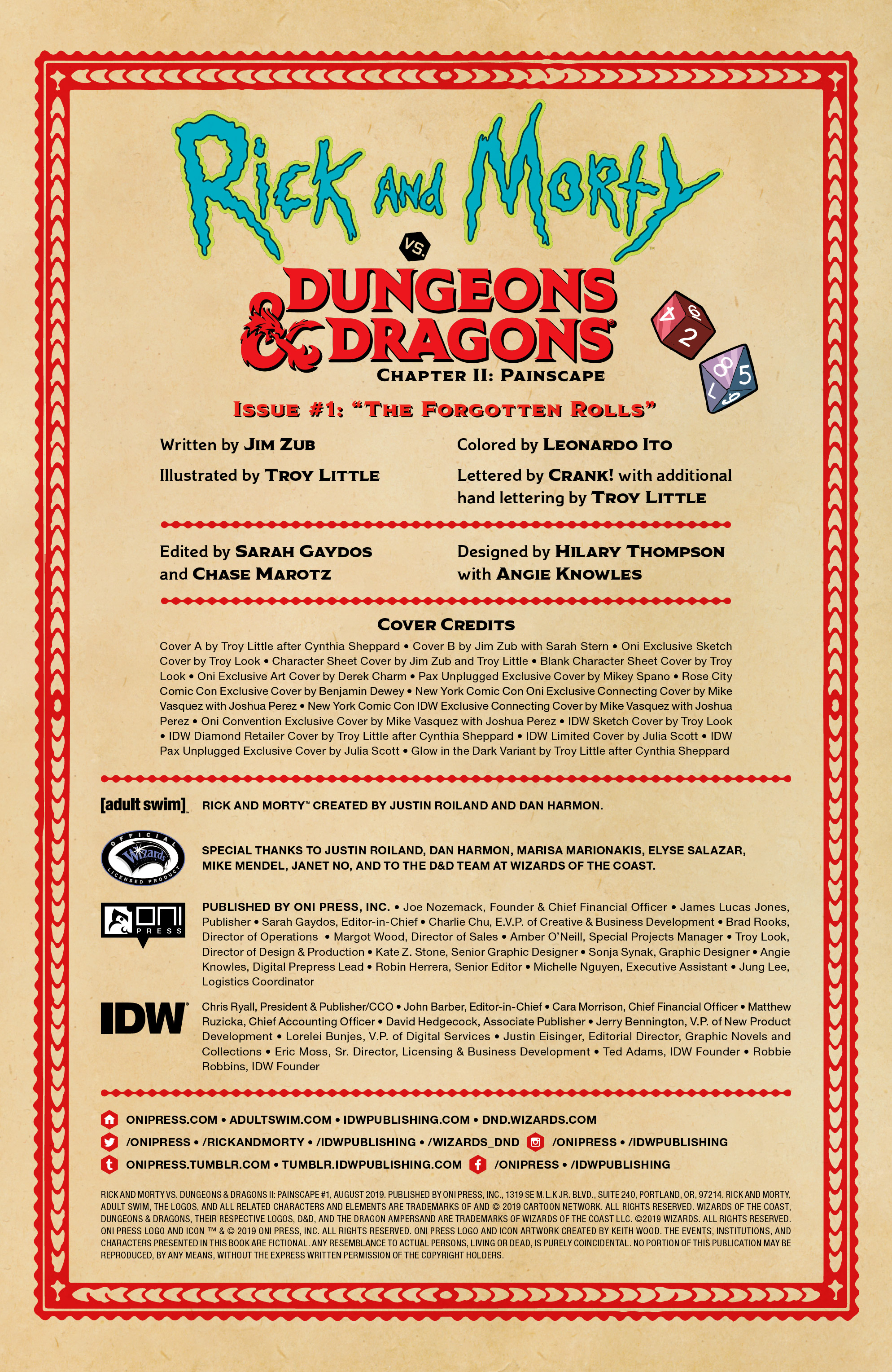 Rick and Morty vs. Dungeons & Dragons II: Painscape (2019-): Chapter 1 - Page 2