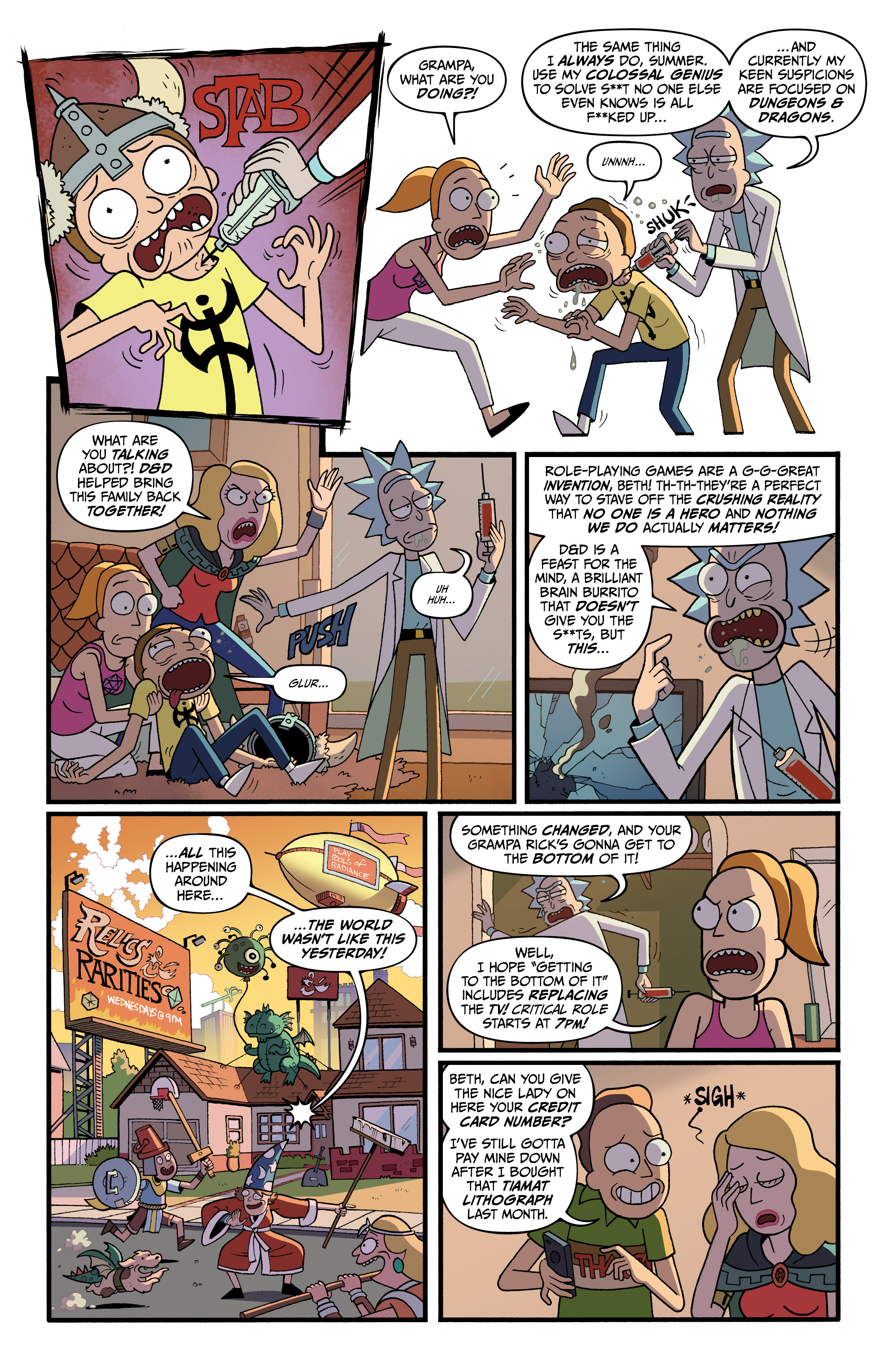 Rick and Morty vs. Dungeons & Dragons II: Painscape (2019-): Chapter 1 - Page 8