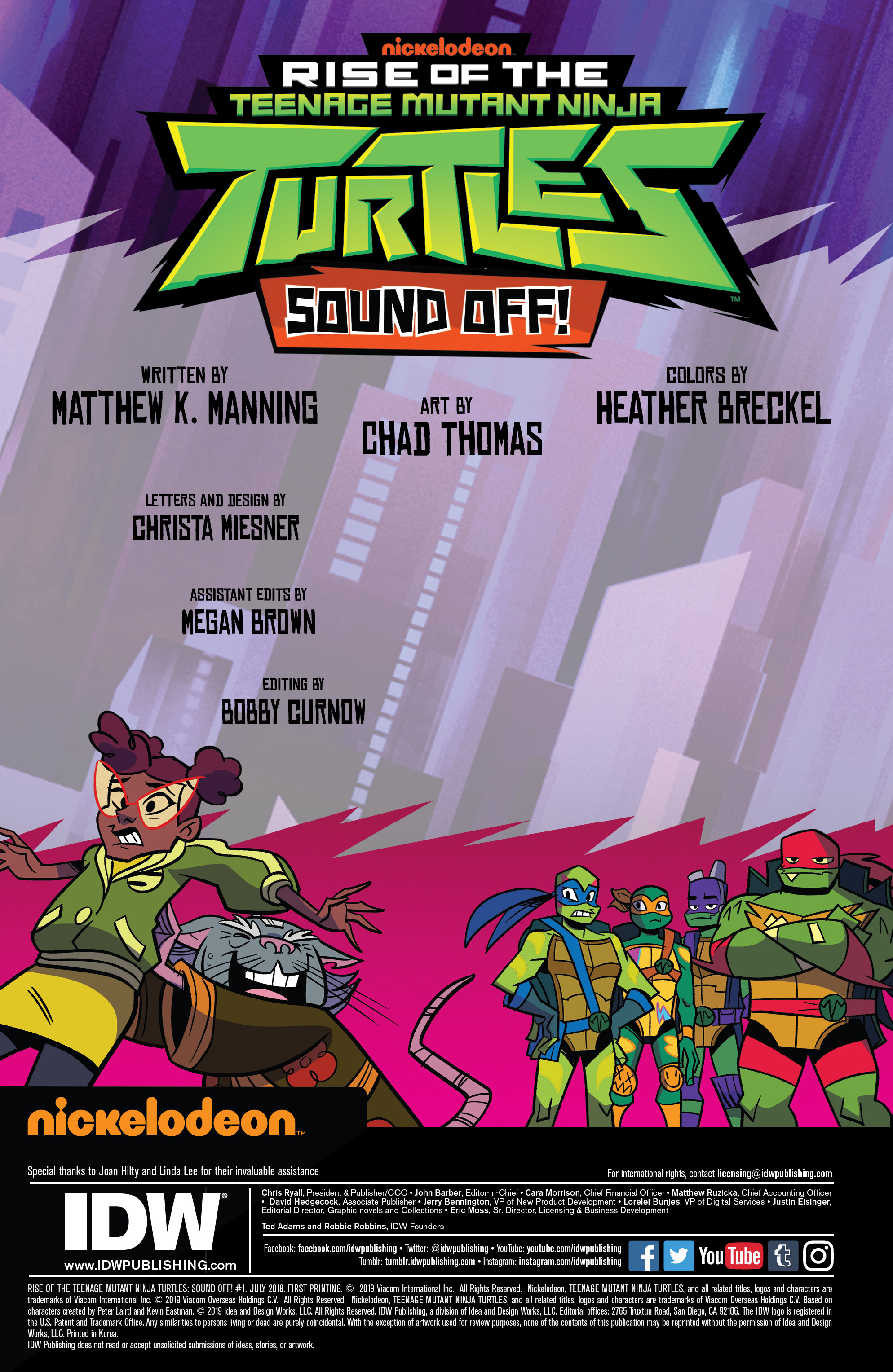 Rise of Teenage Mutant Ninja Turtles: Sound Off (2019-): Chapter 1 - Page 2