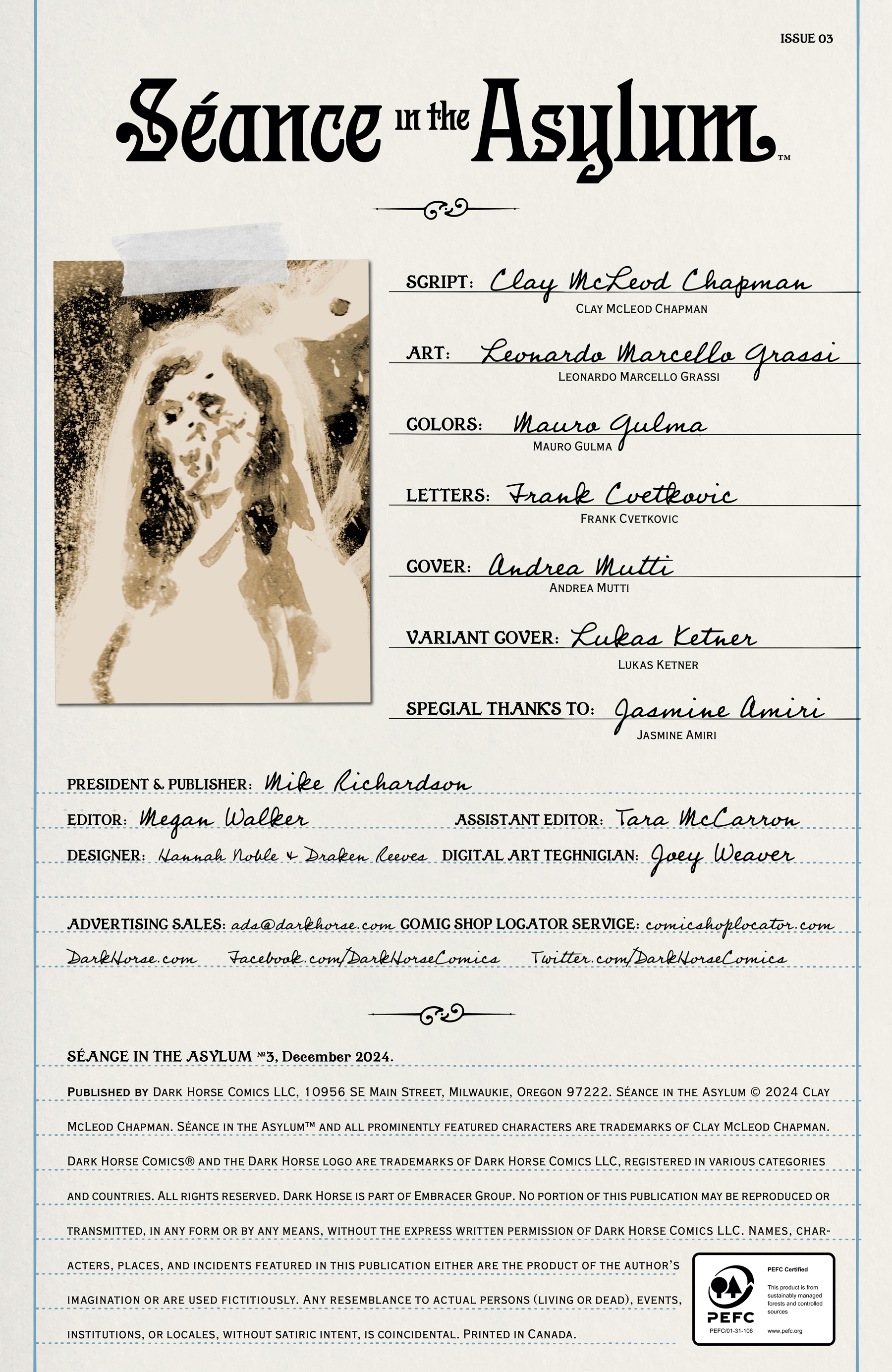 Séance in the Asylum (2024-): Chapter 3 - Page 2