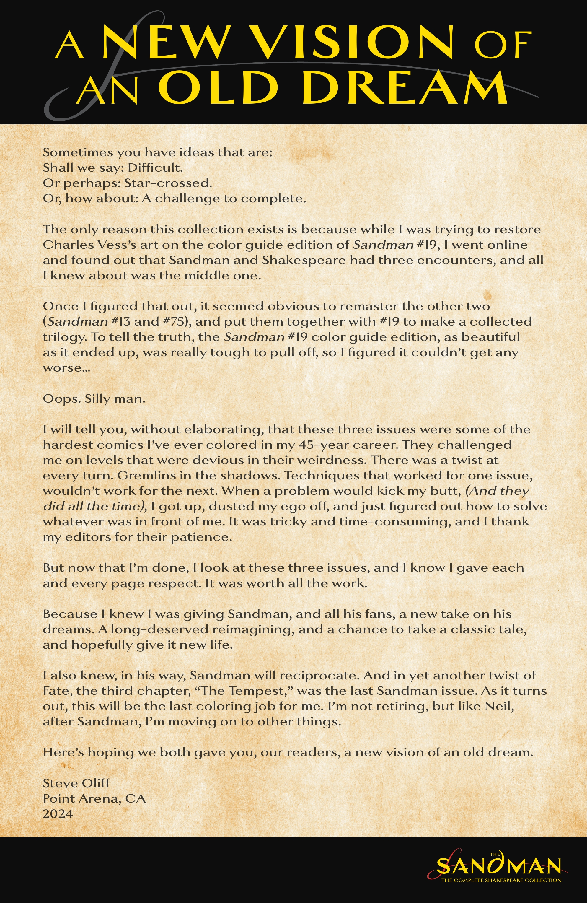 Sandman: The Complete Shakespeare Collection (2024-): Chapter 1 - Page 4
