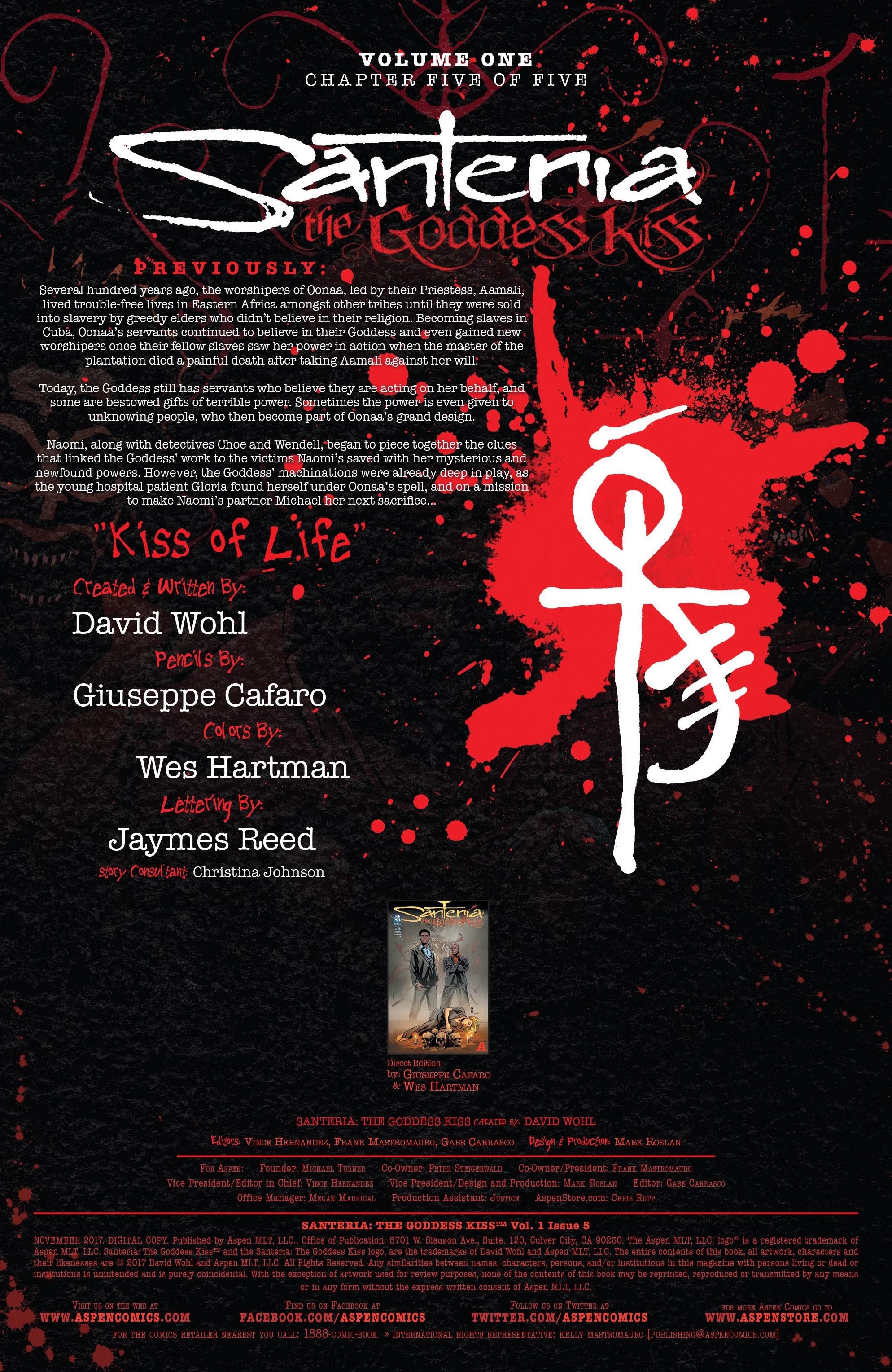 Santeria: The Goddess Kiss (2016-): Chapter 5 - Page 2