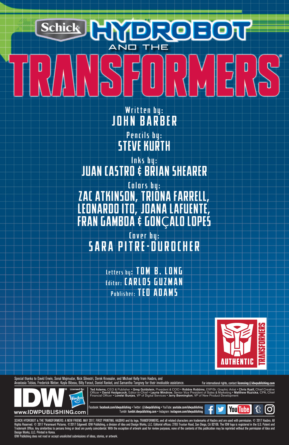 Schick Hydrobot & The Transformers (2017): Chapter 1 - Page 2