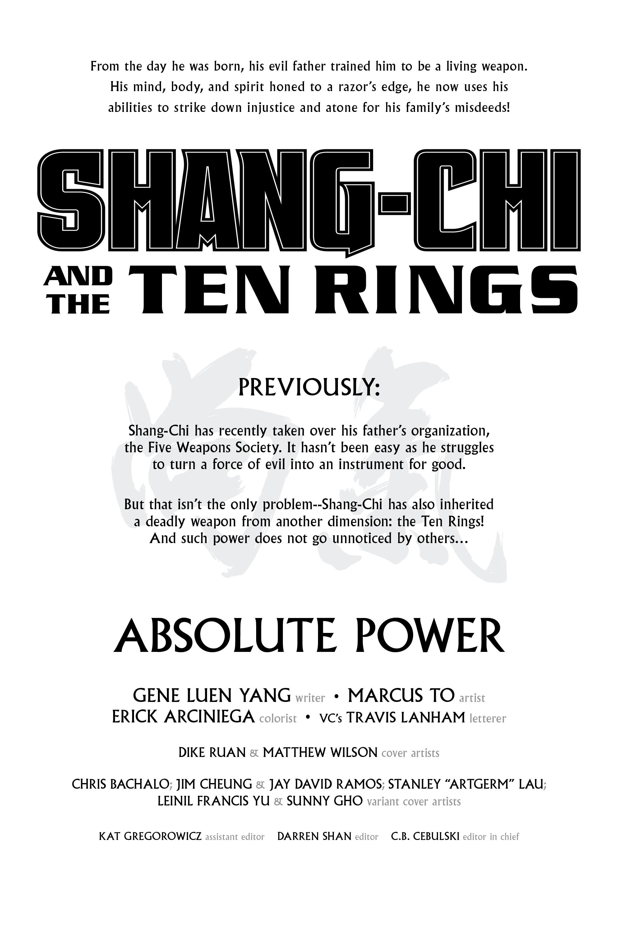 Shang-Chi and the Ten Rings (2022-): Chapter 1 - Page 6
