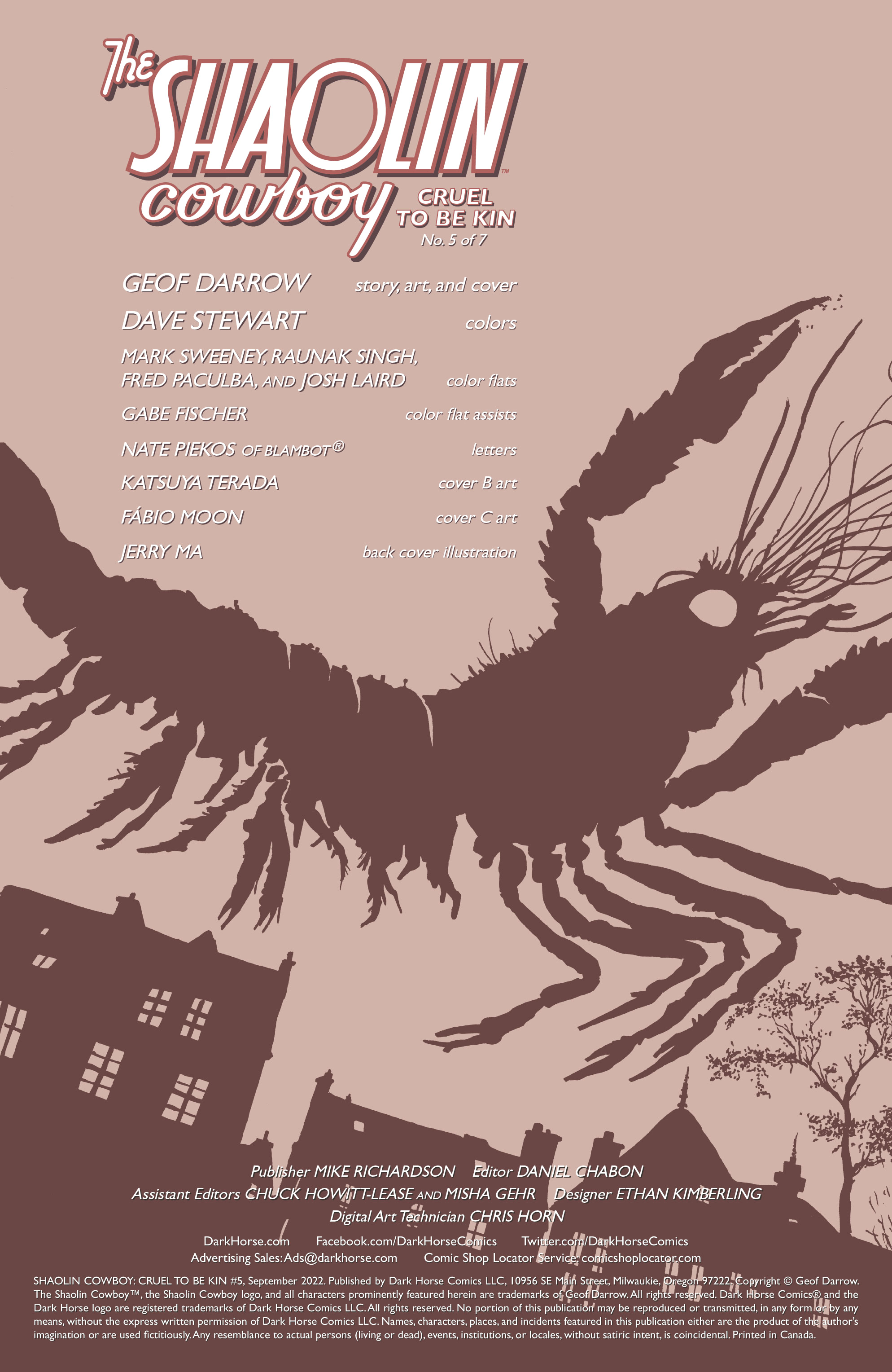 Shaolin Cowboy: Cruel to Be Kin (2022-): Chapter 5 - Page 2