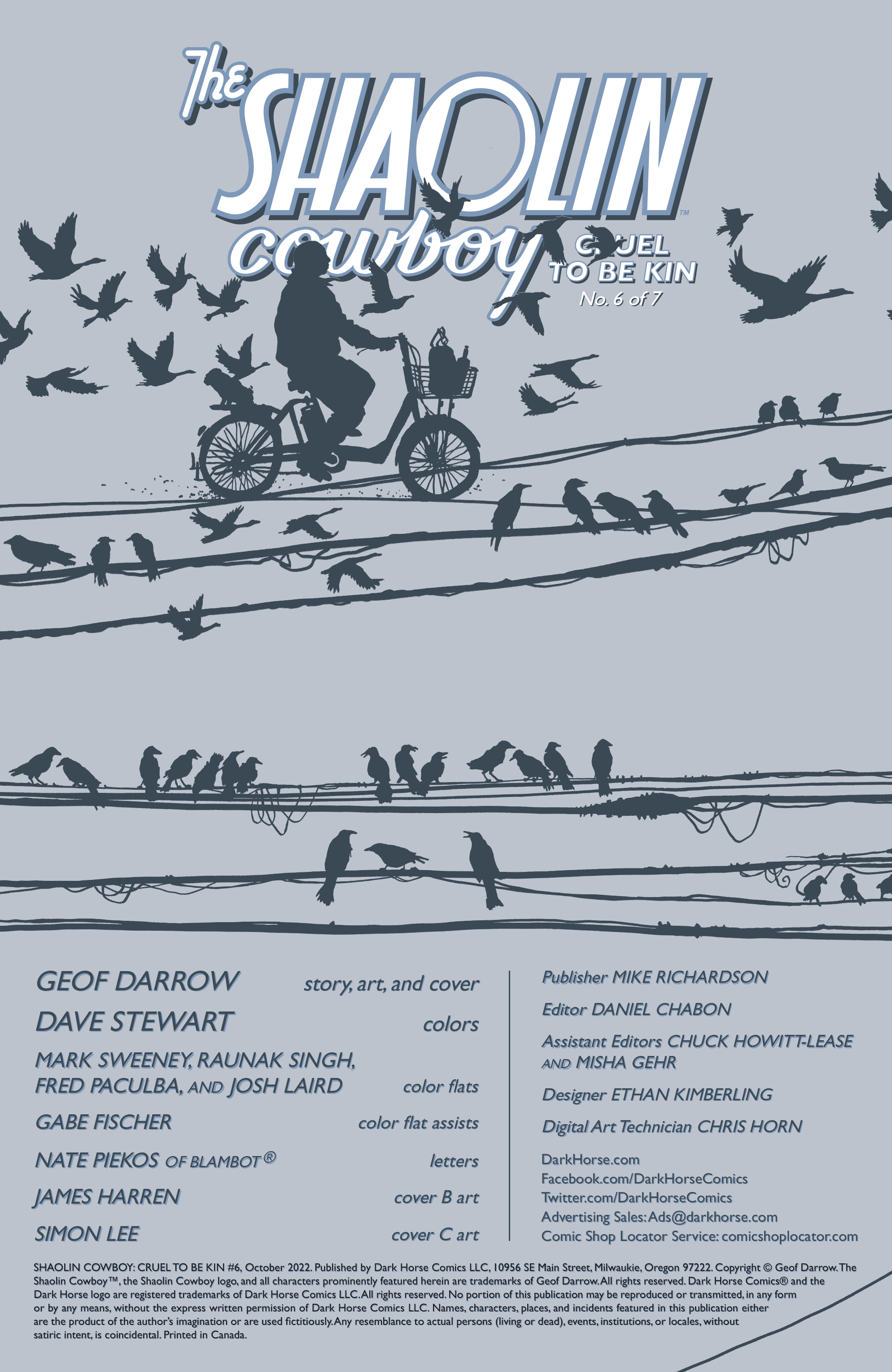 Shaolin Cowboy: Cruel to Be Kin (2022-): Chapter 6 - Page 2
