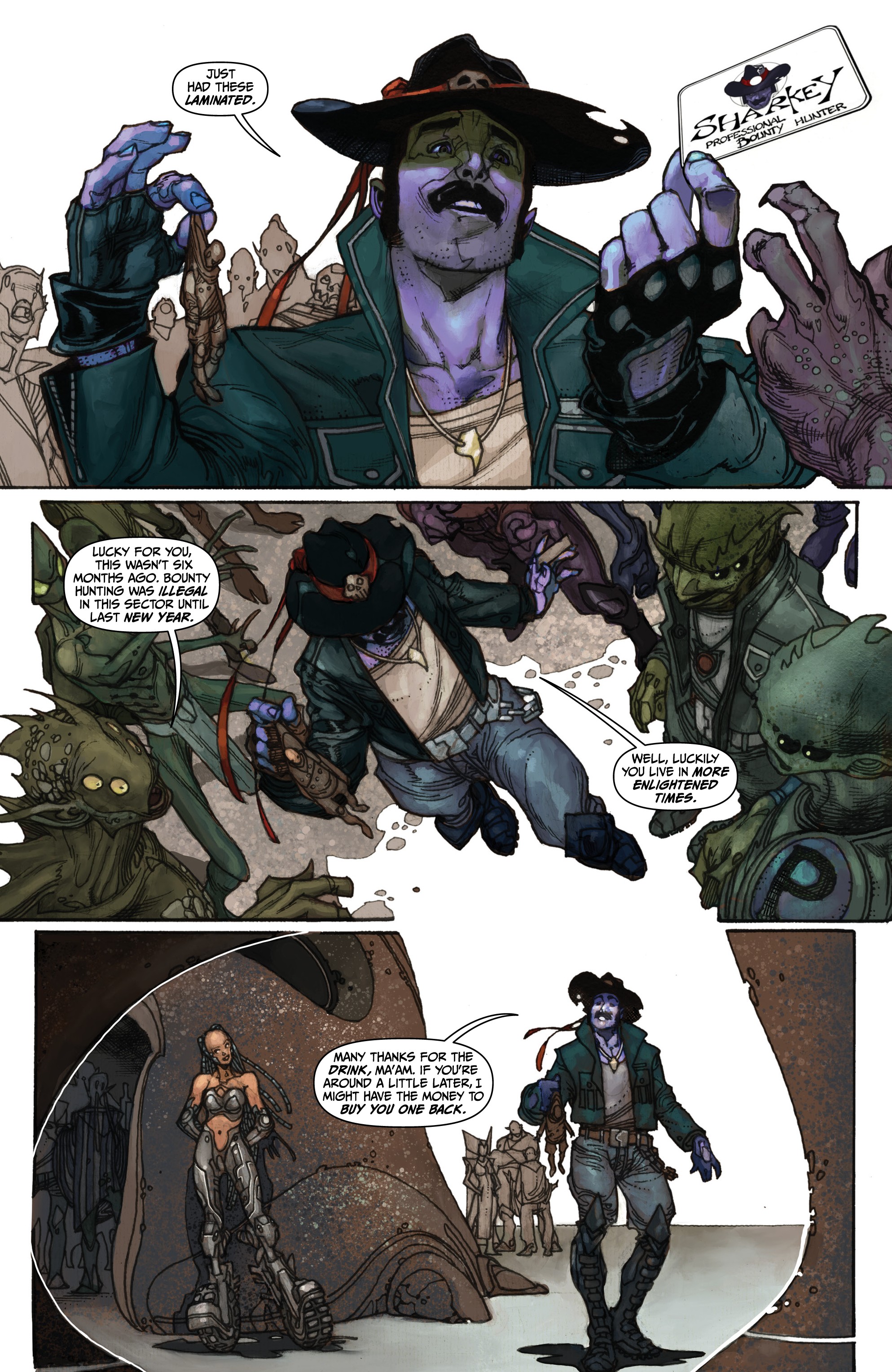 Sharkey The Bounty Hunter (2019-): Chapter 1 - Page 8