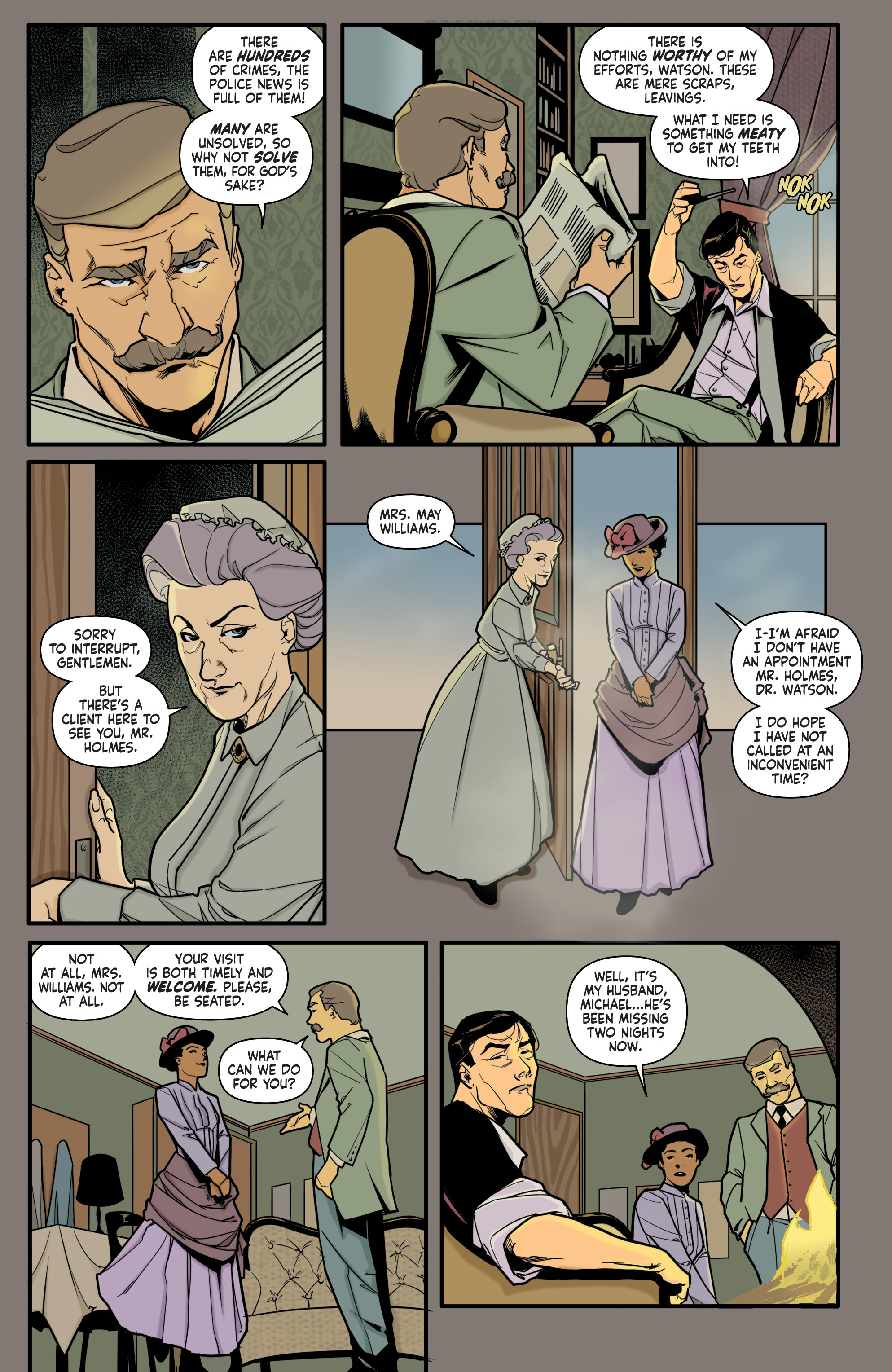 Sherlock Holmes: The Vanishing Man (2018-): Chapter 1 - Page 10