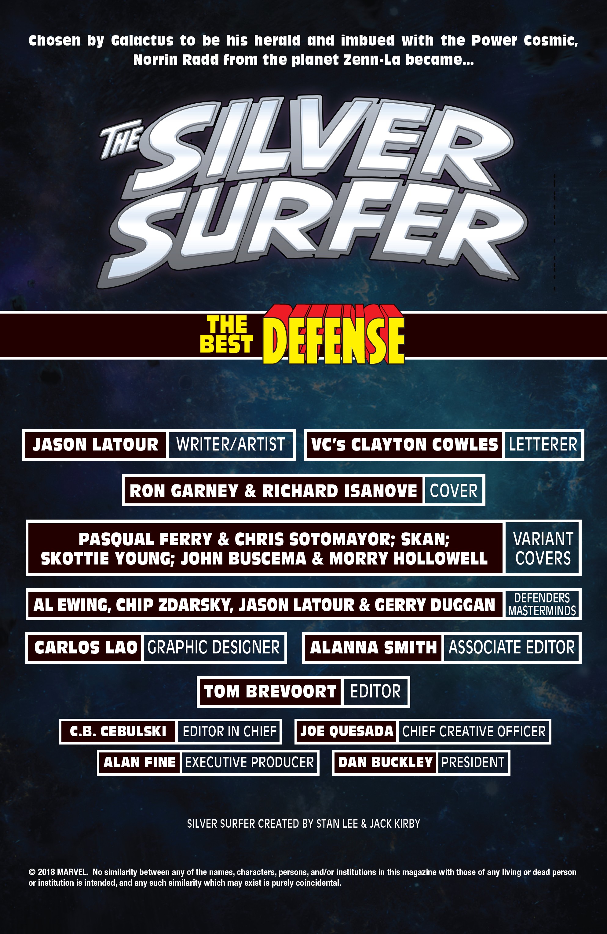 Silver Surfer: The Best Defense (2018): Chapter 1 - Page 2