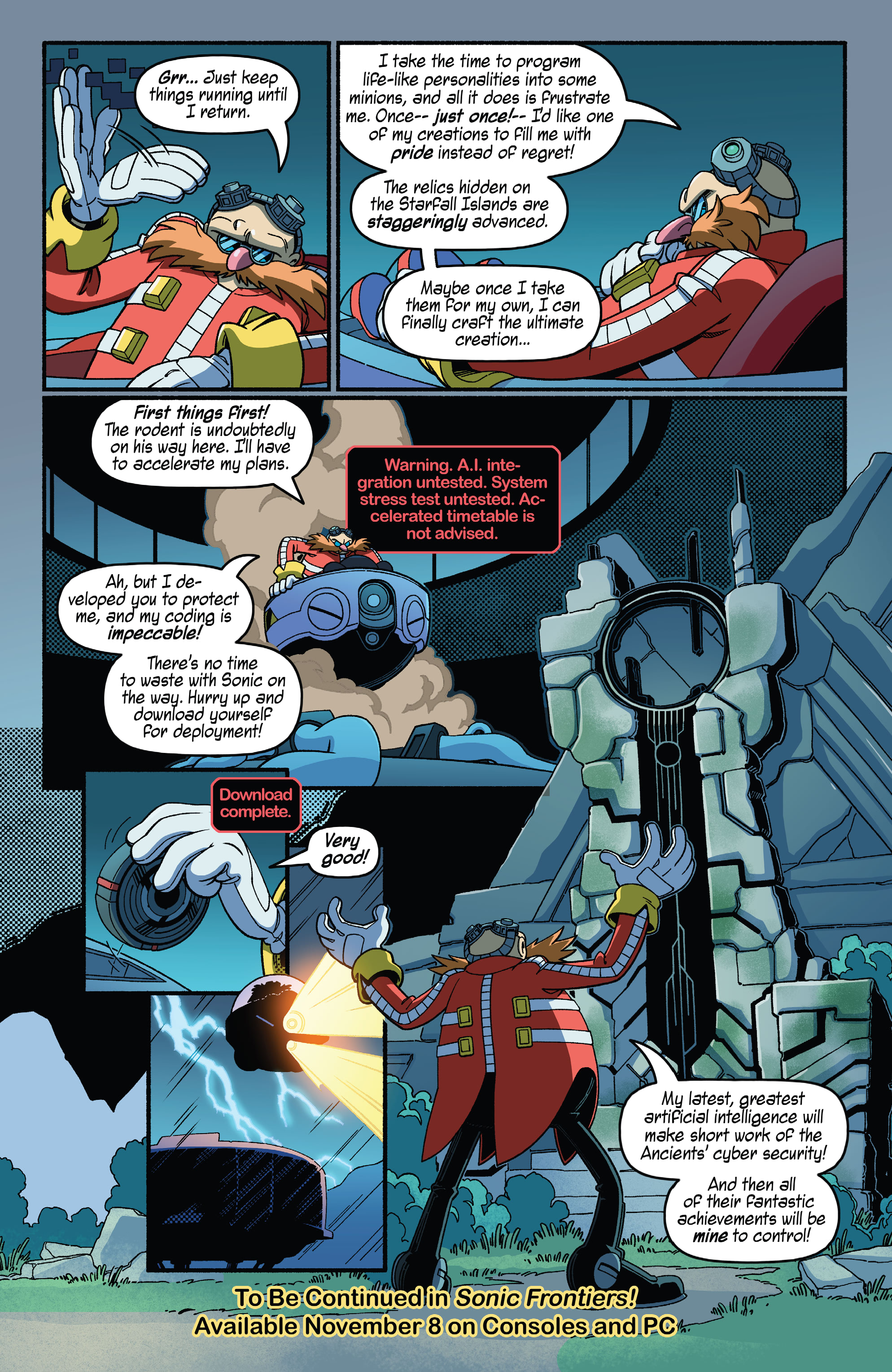 Sonic Frontiers Prologue: Convergence (2022): Chapter 1 - Page 10
