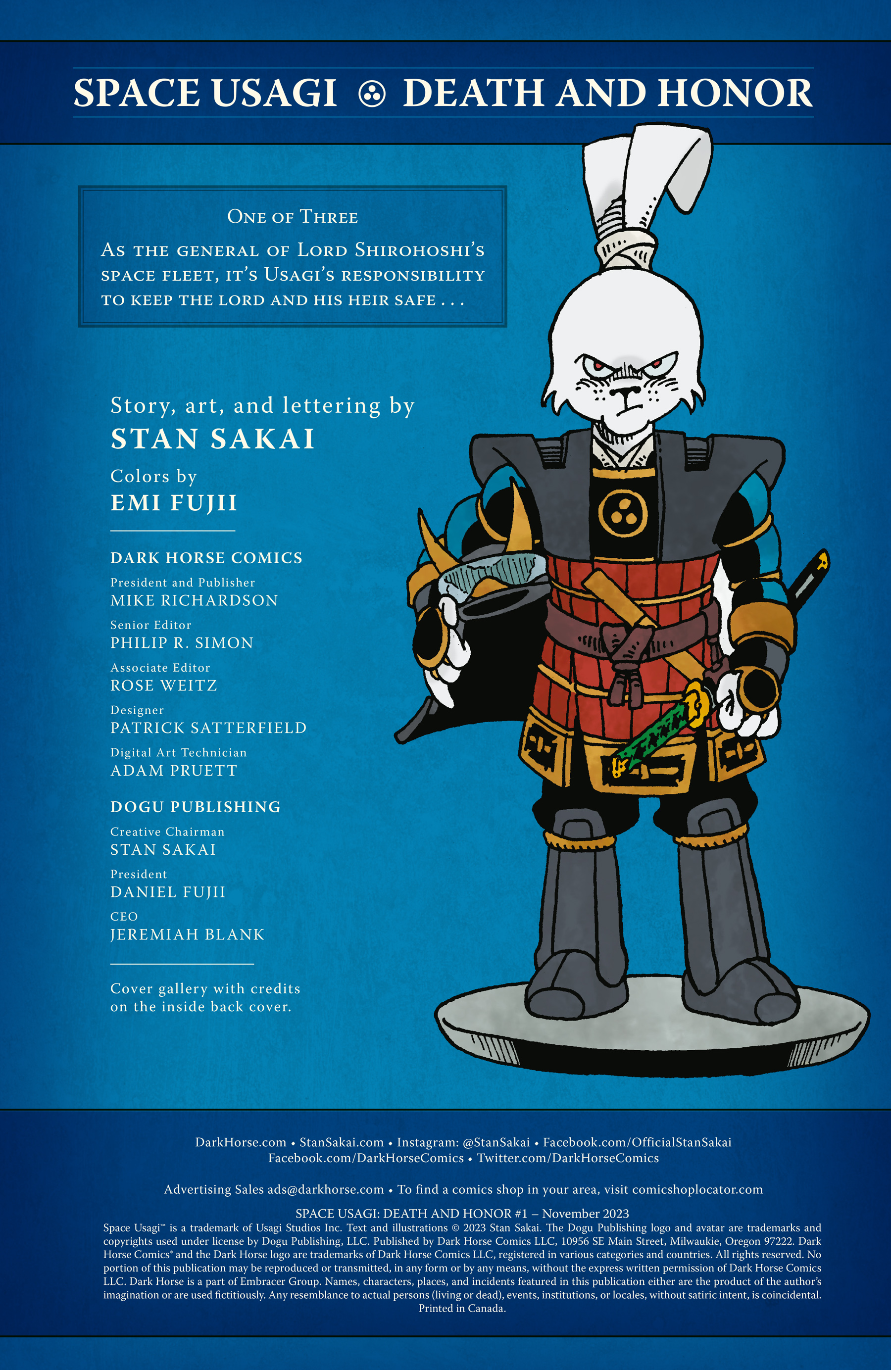 Space Usagi: Death and Honor (2023-): Chapter 1 - Page 2