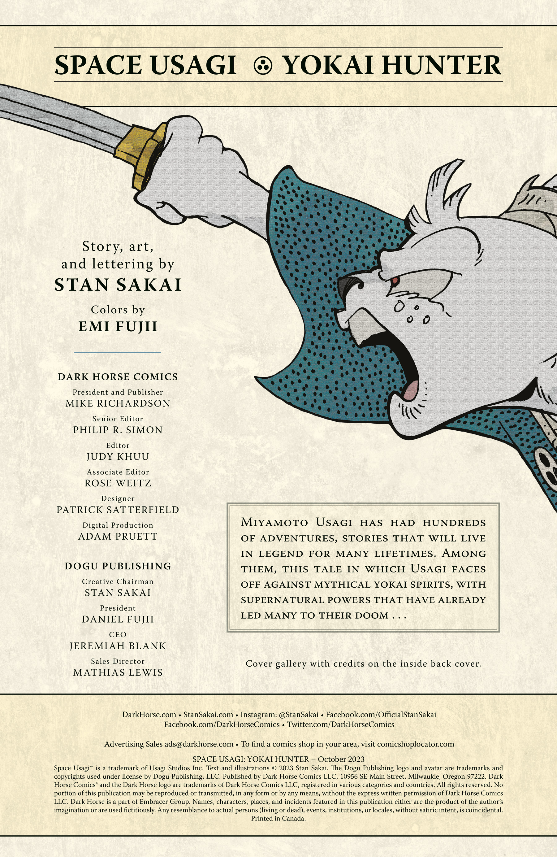Space Usagi: Yokai Hunter (2023-): Chapter 1 - Page 2
