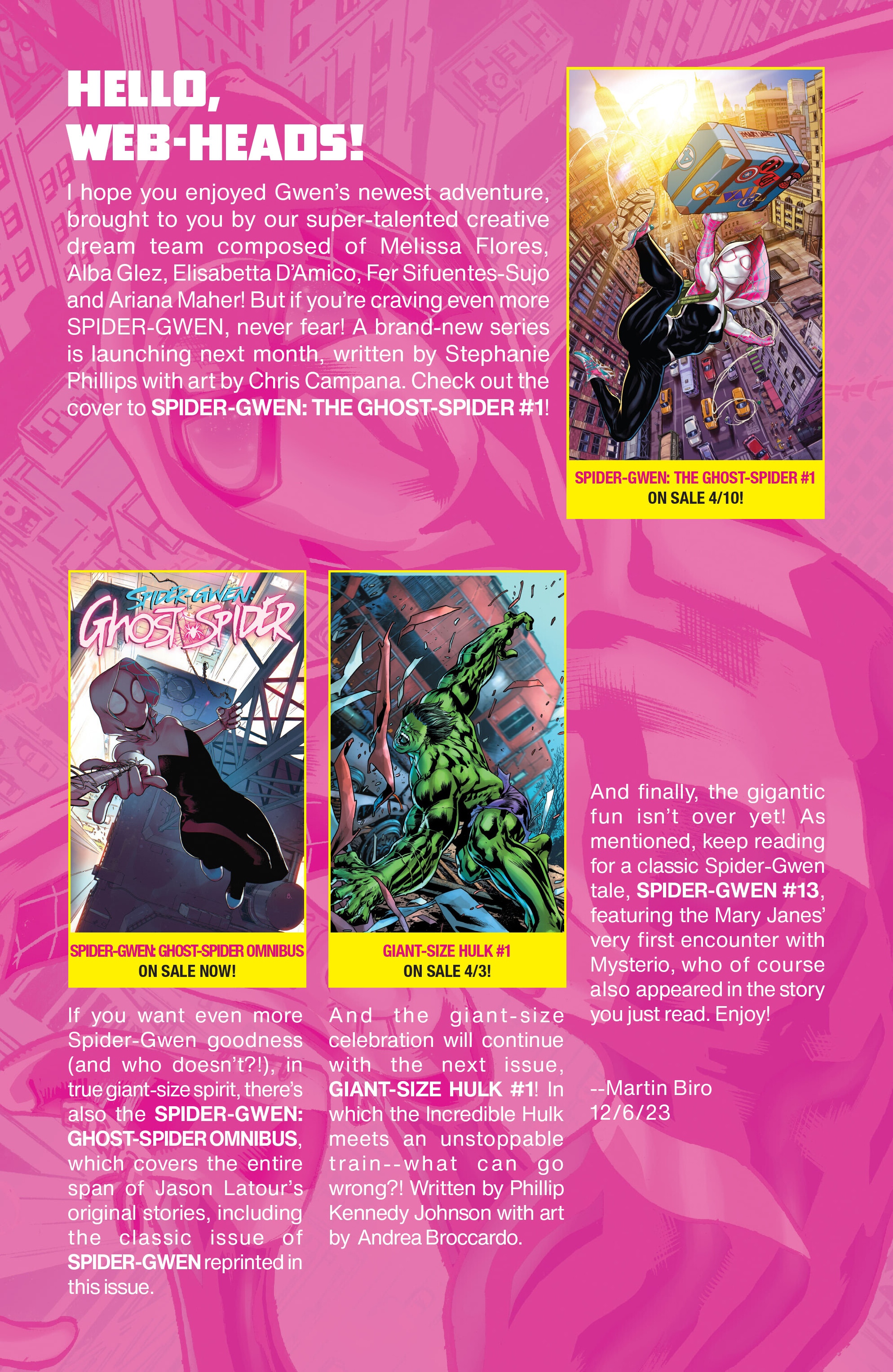 Spider-Gwen (2023-): Chapter giant-size-spider-gwen - Page 23