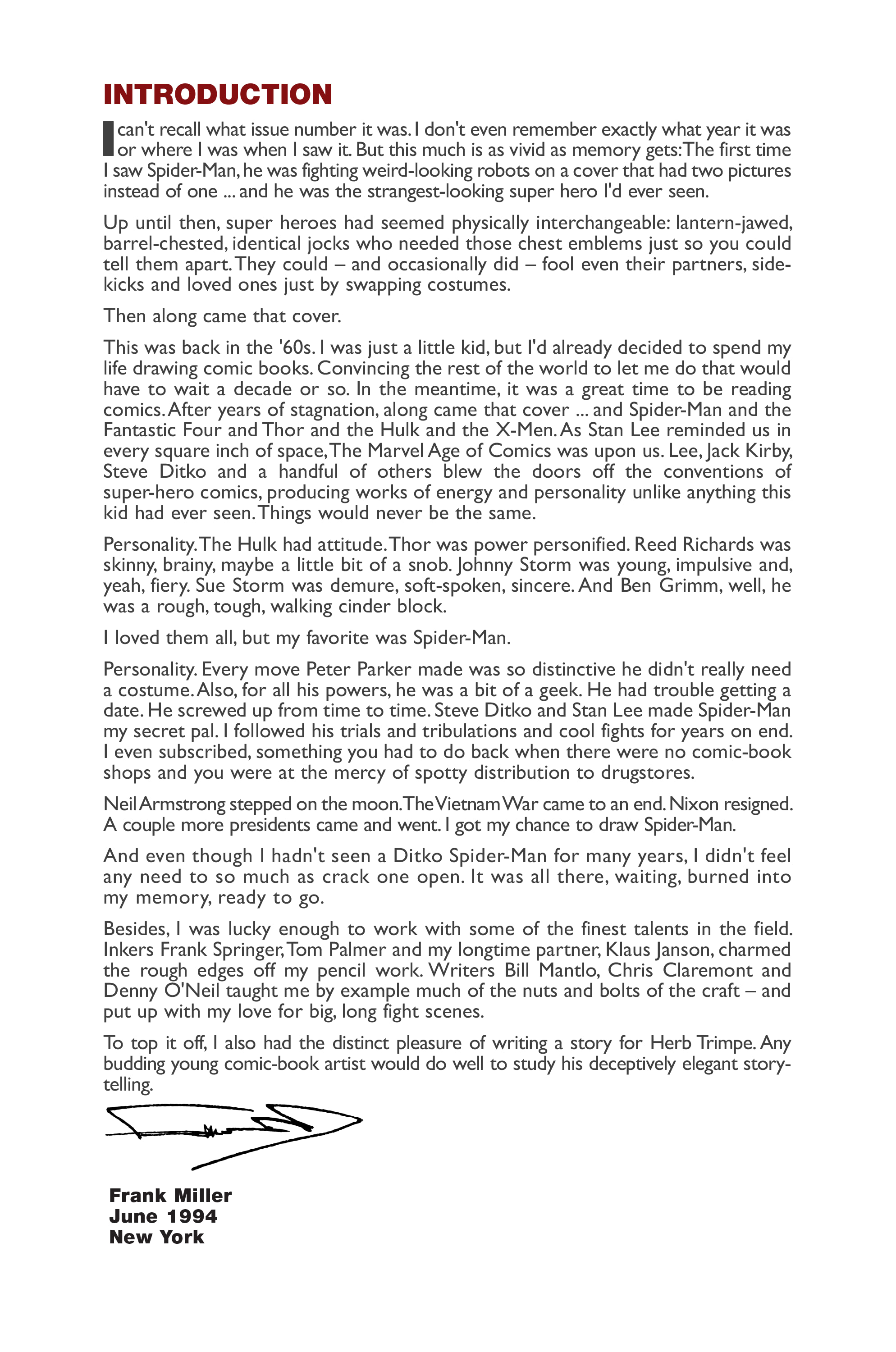 Spider-Man: The Complete Frank Miller (2002): Chapter TPB - Page 4