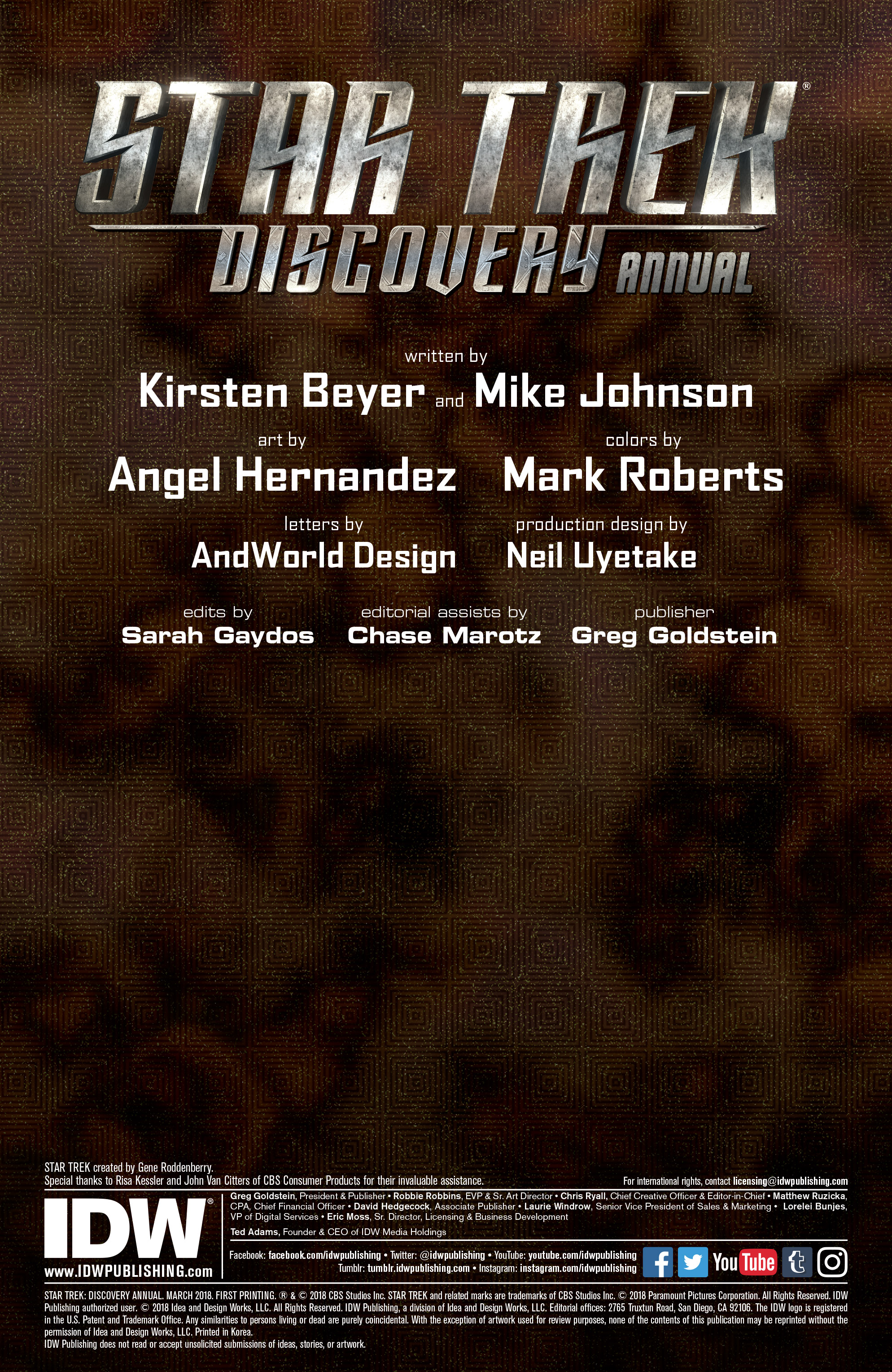 Star Trek: Discovery (2017): Chapter Annual2018 - Page 2