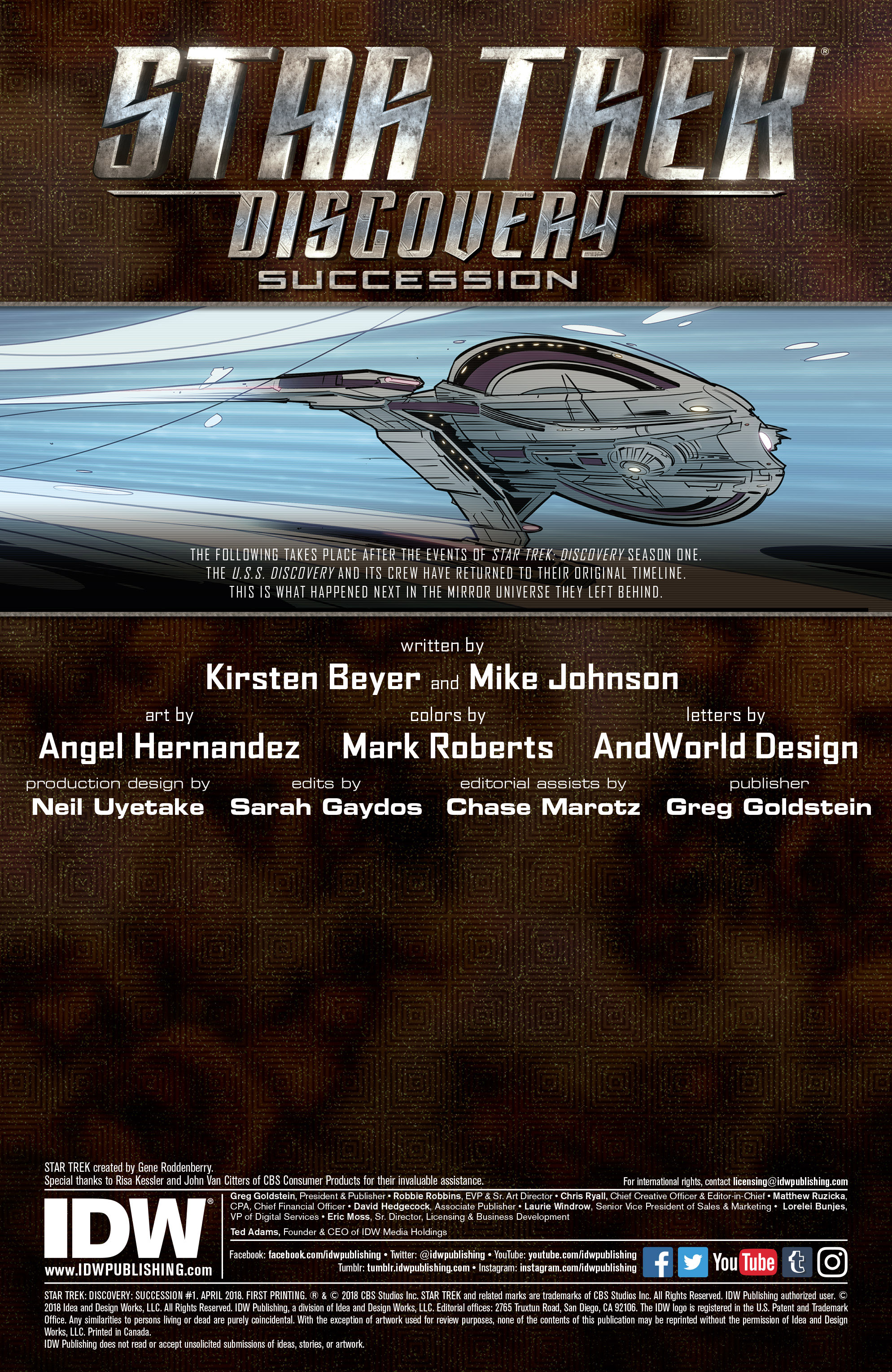 Star Trek: Discovery: Succession (2018-): Chapter 1 - Page 2