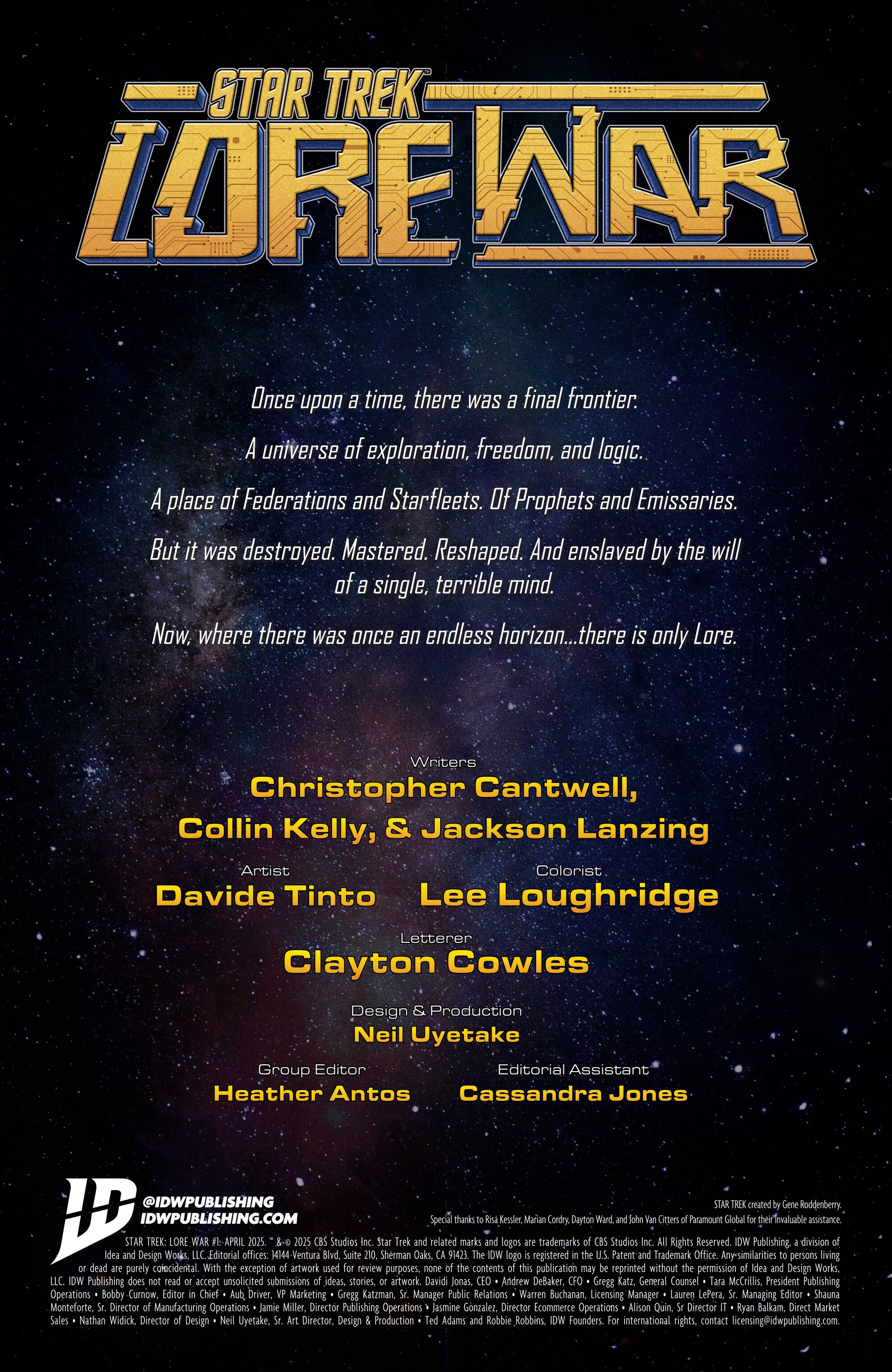 Star Trek: Lore War (2025-): Chapter 1 - Page 2