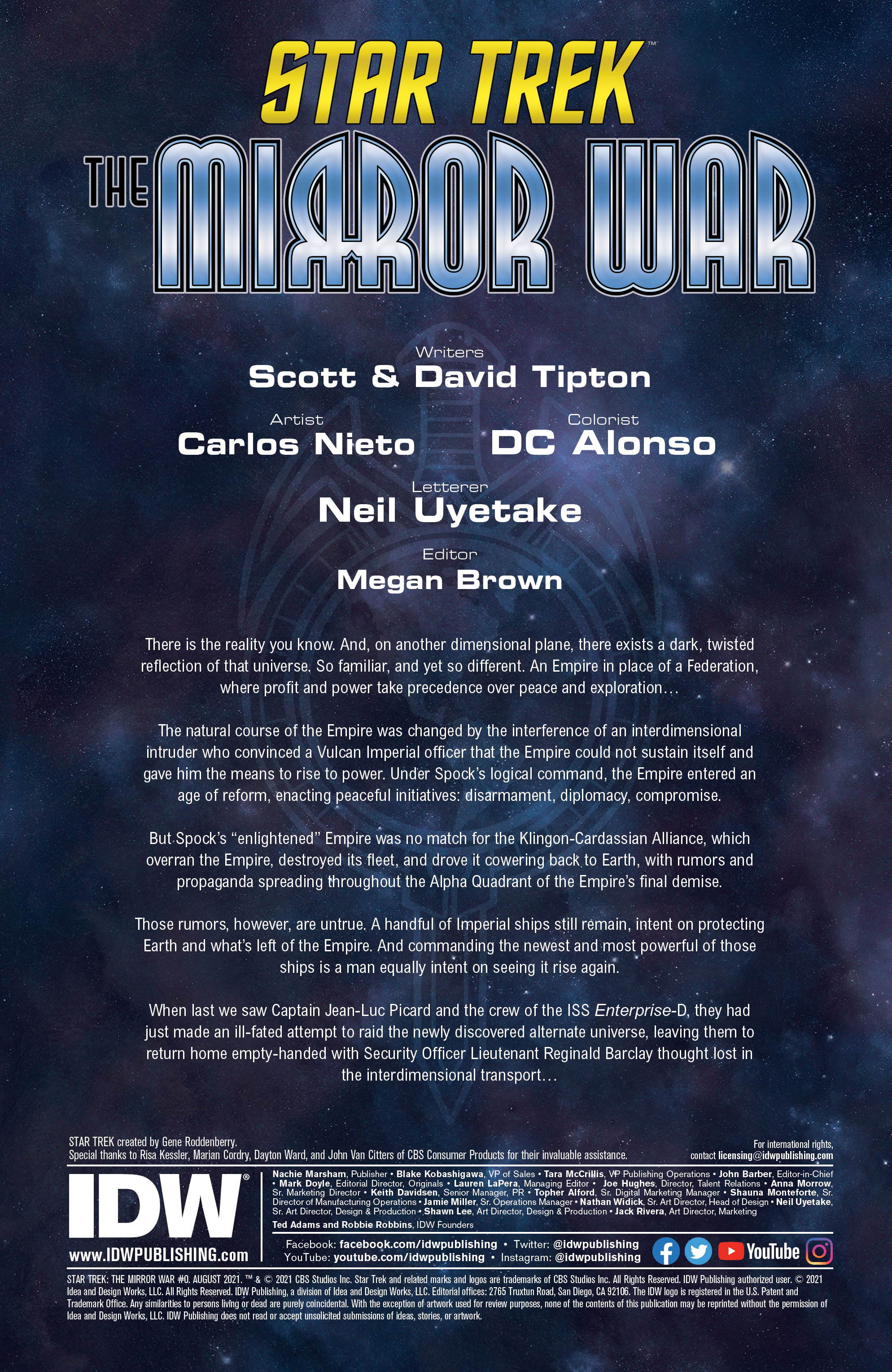Star Trek: The Mirror War (2021): Chapter 0 - Page 2