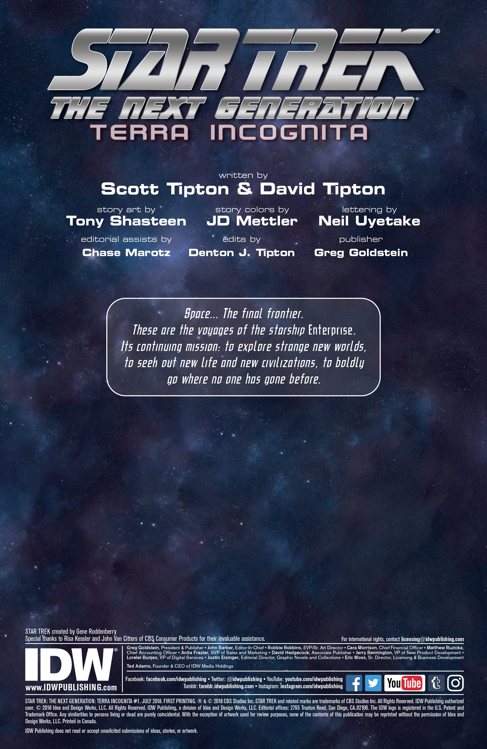 Star Trek: The Next Generation: Terra Incognita (2018): Chapter 1 - Page 2