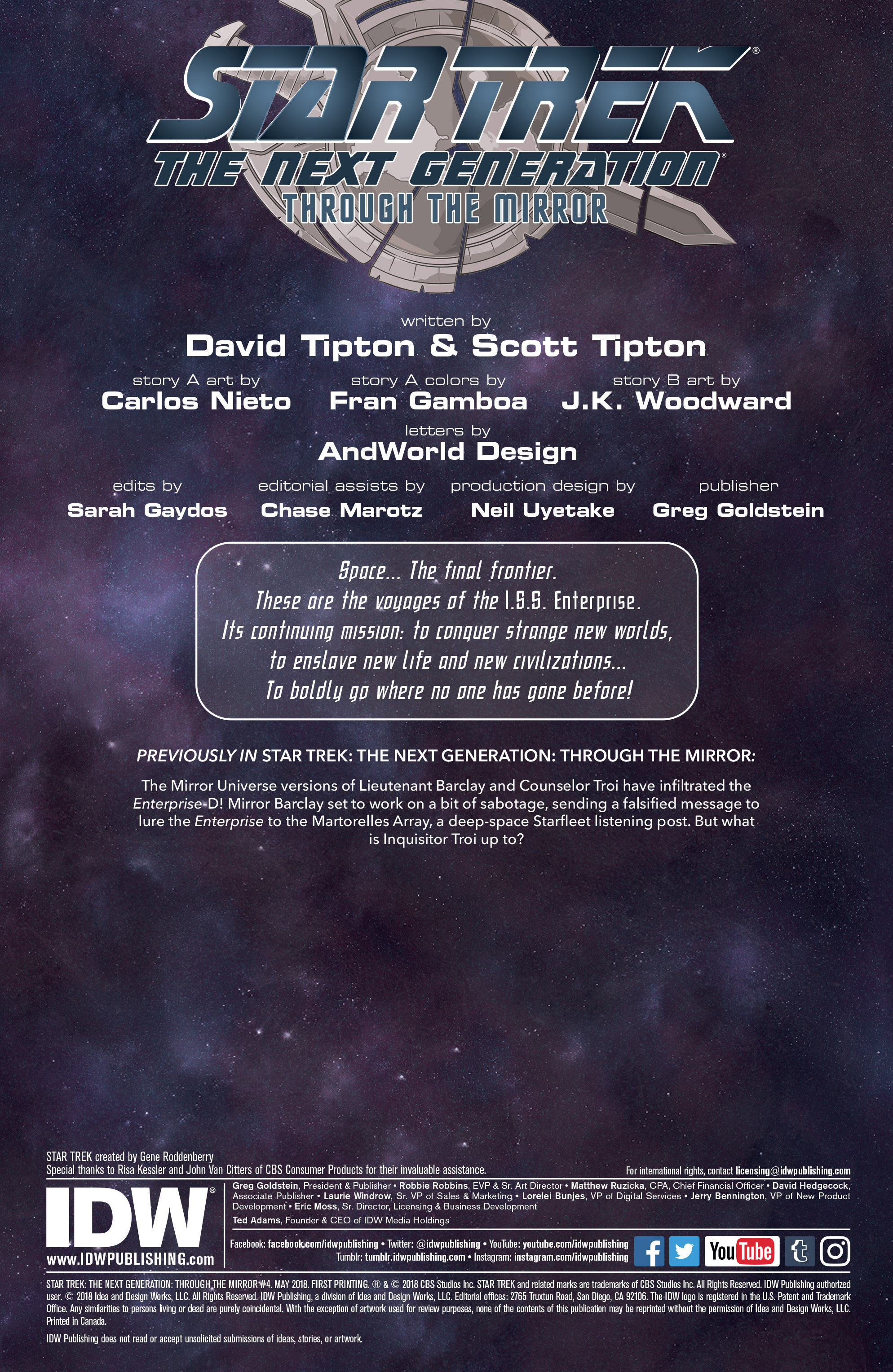 Star Trek: The Next Generation: Through The Mirror (2018-): Chapter 4 - Page 2