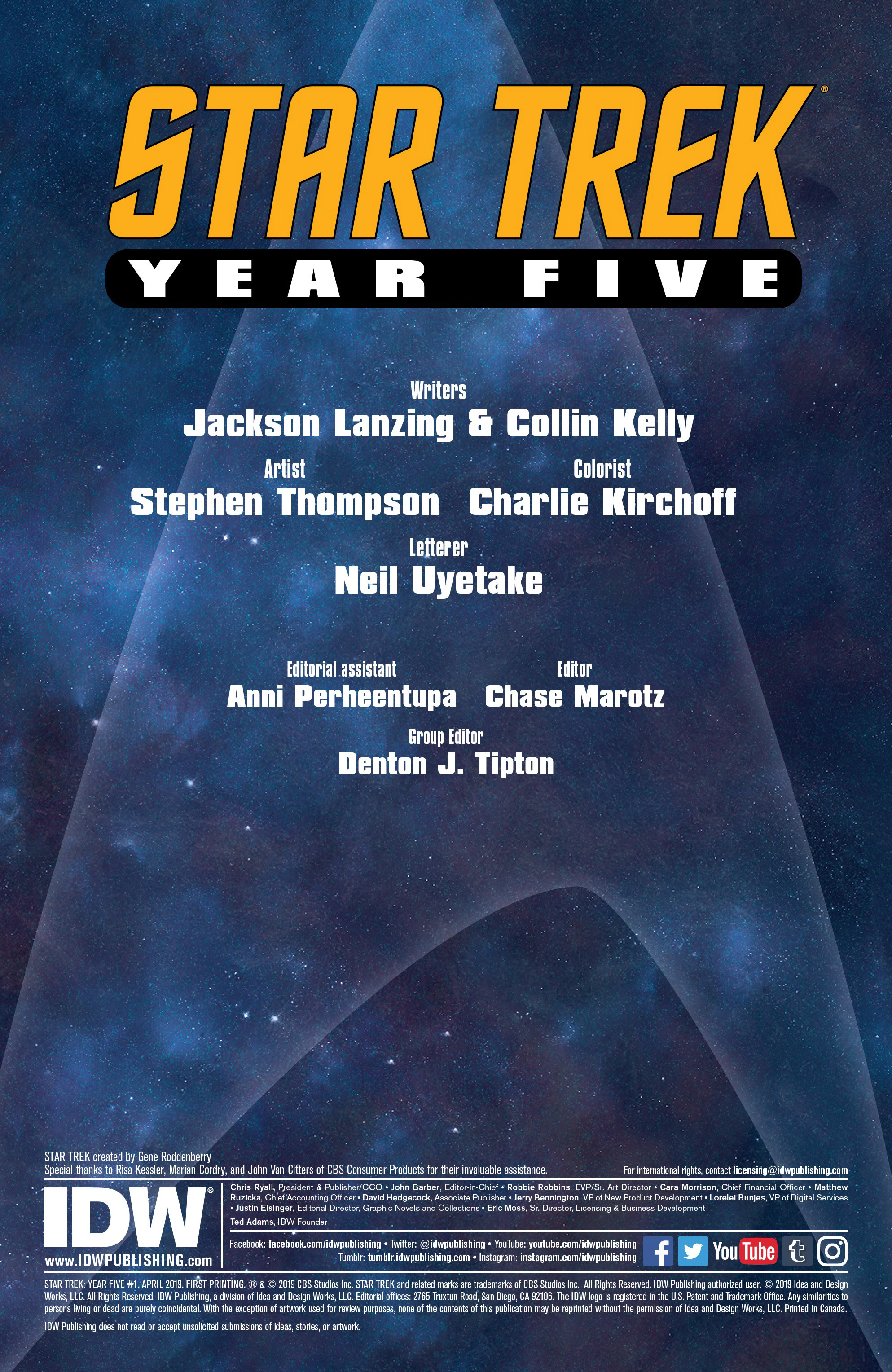 Star Trek: Year Five (2019-): Chapter 1 - Page 2