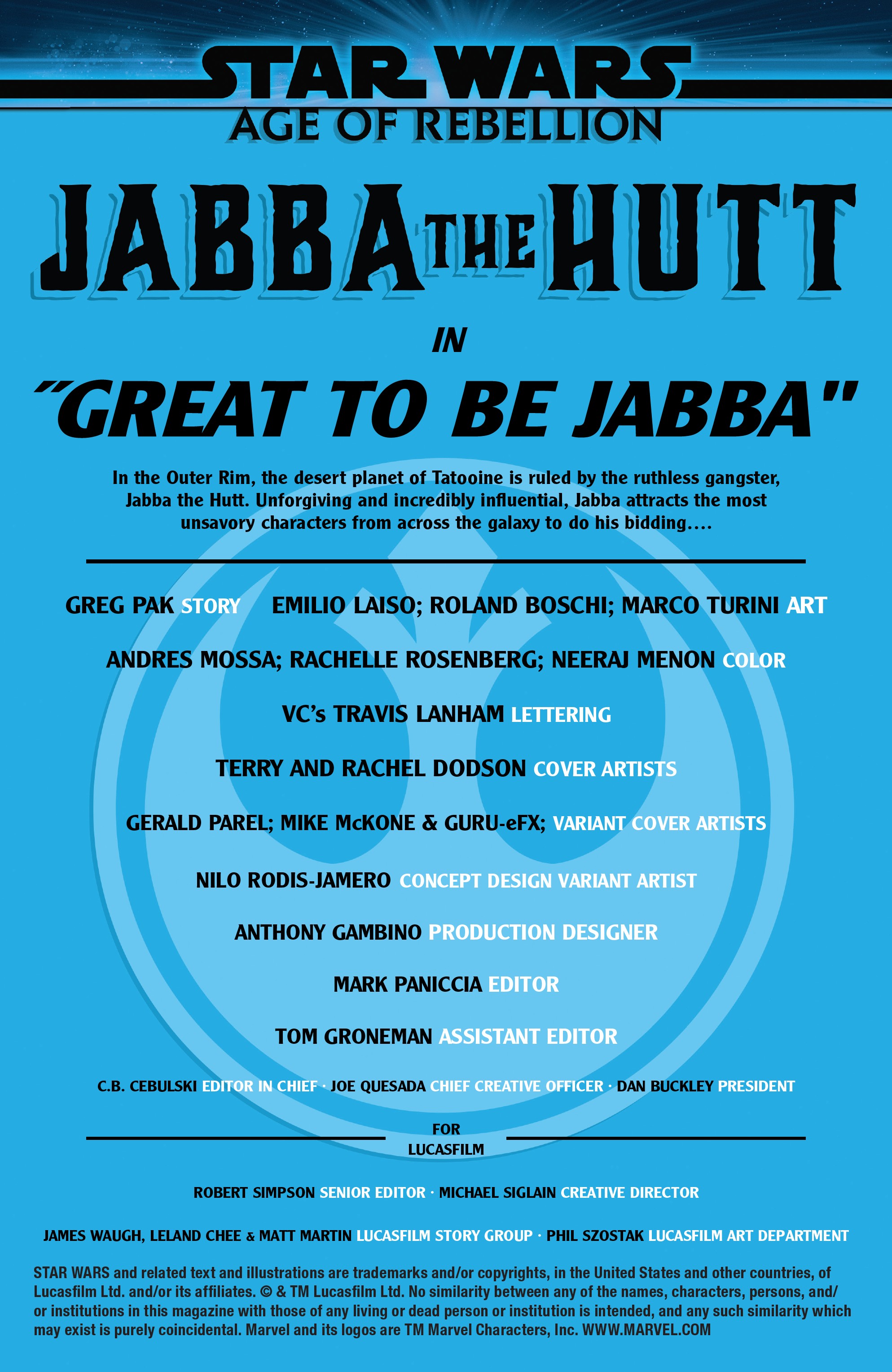 Star Wars: Age Of Rebellion - Jabba The Hutt (2019): Chapter 1 - Page 2