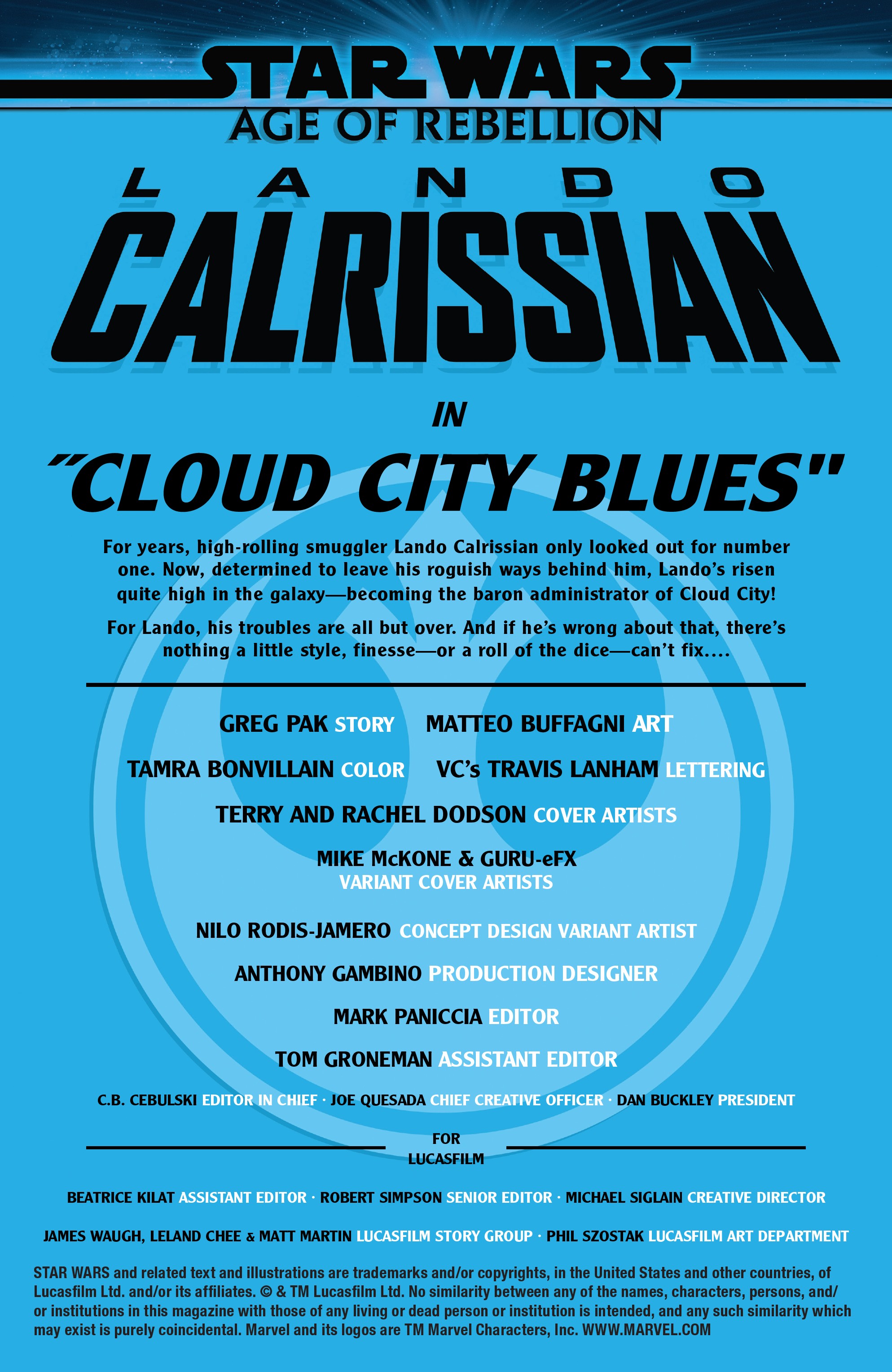 Star Wars: Age Of Rebellion - Lando Calrissian (2019): Chapter 1 - Page 2