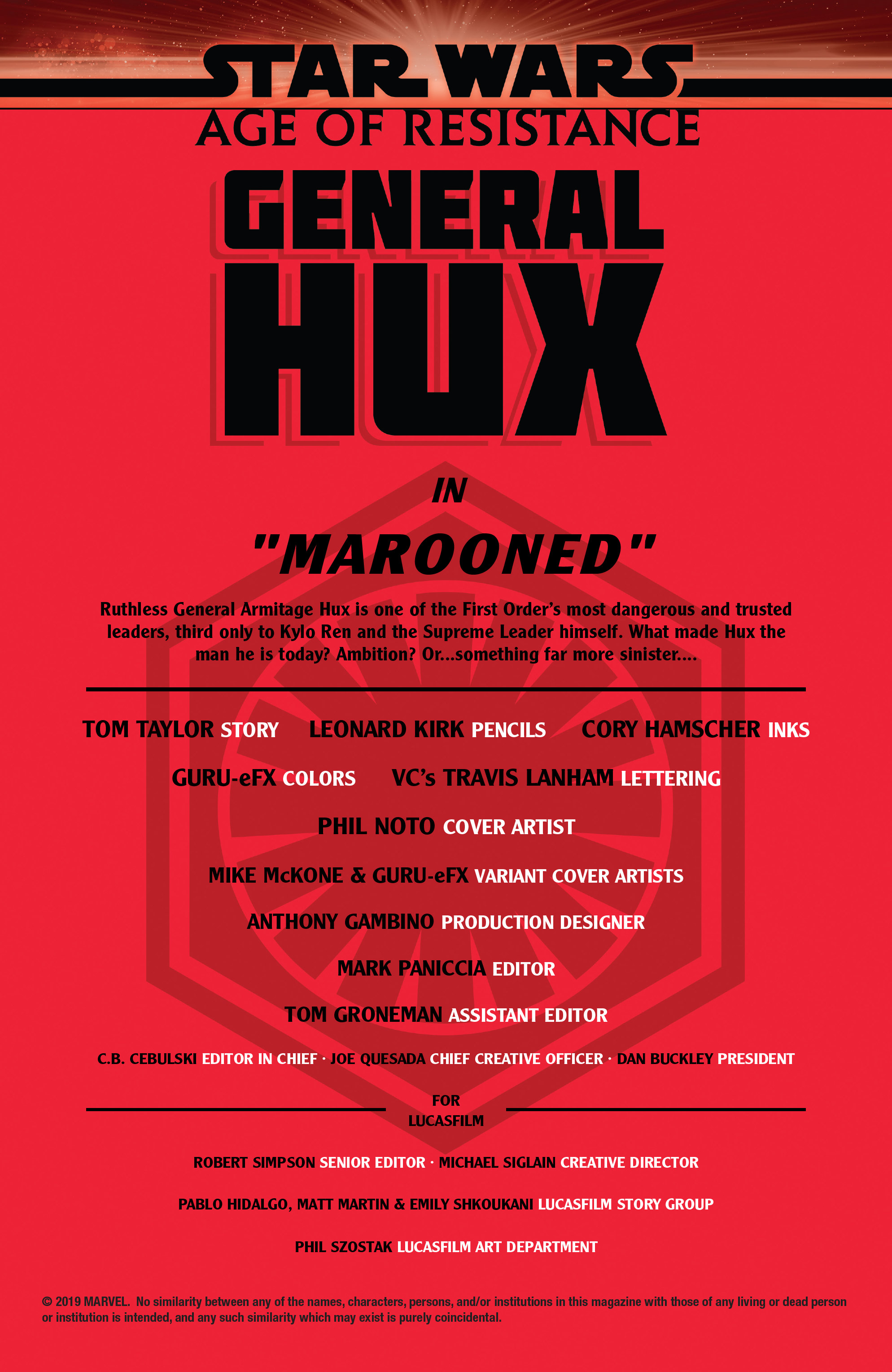 Star Wars: Age Of Resistance - General Hux (2019): Chapter 1 - Page 2