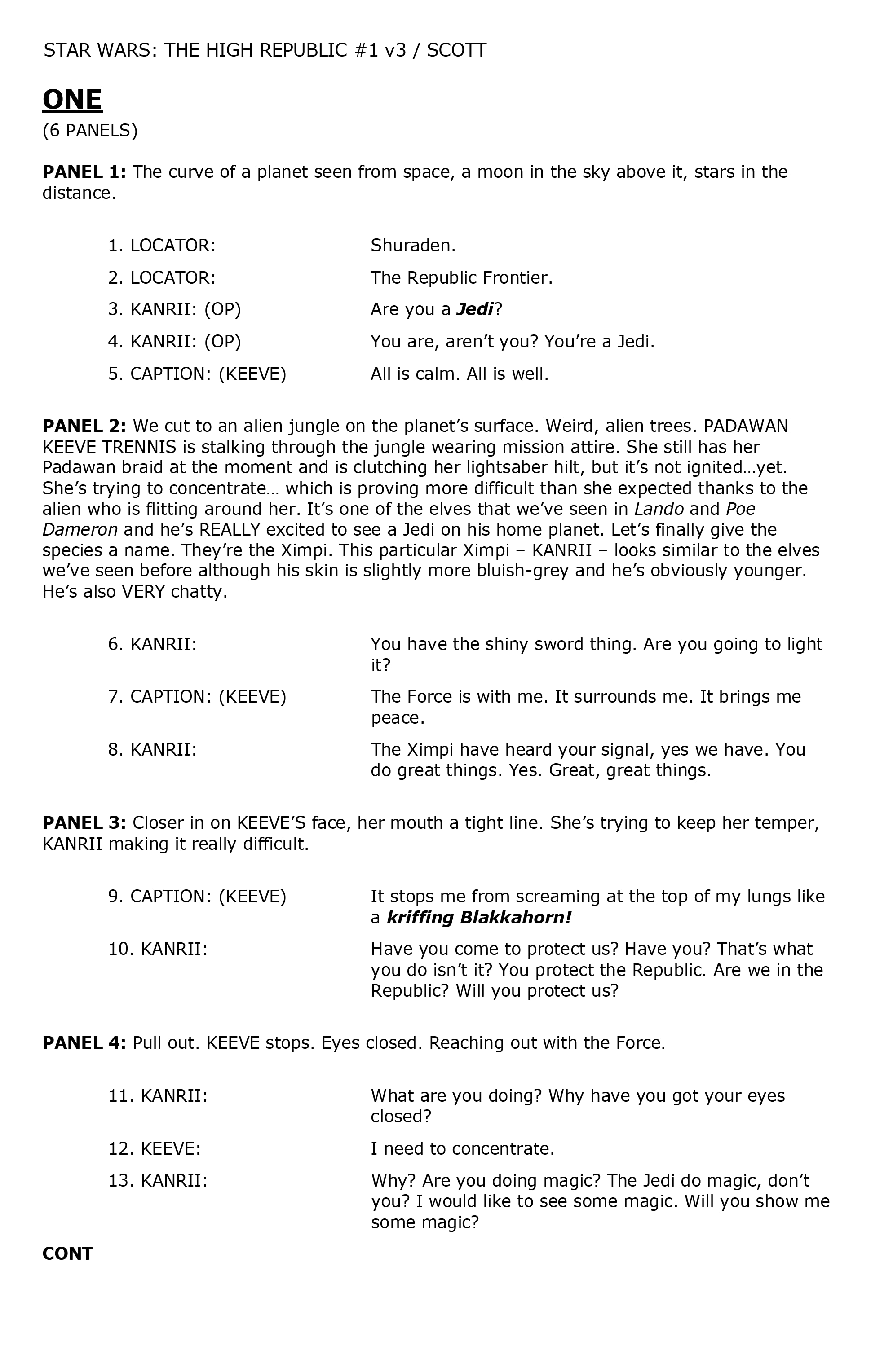 Star Wars: The High Republic Behind-The-Scenes Exclusive (2021): Chapter 1 - Page 3