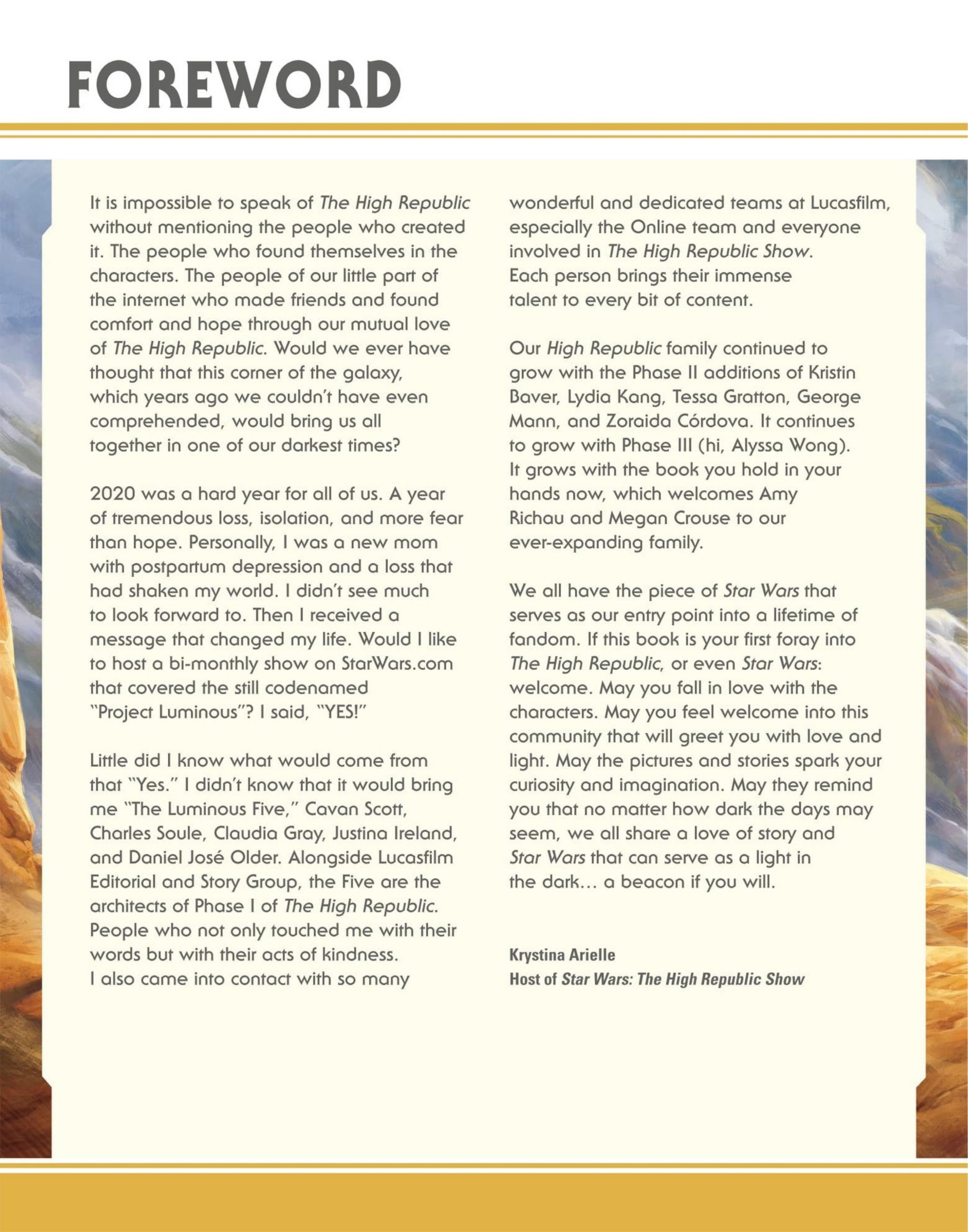 Star Wars: The High Republic Character Encyclopedia (2023): Chapter 1 - Page 6