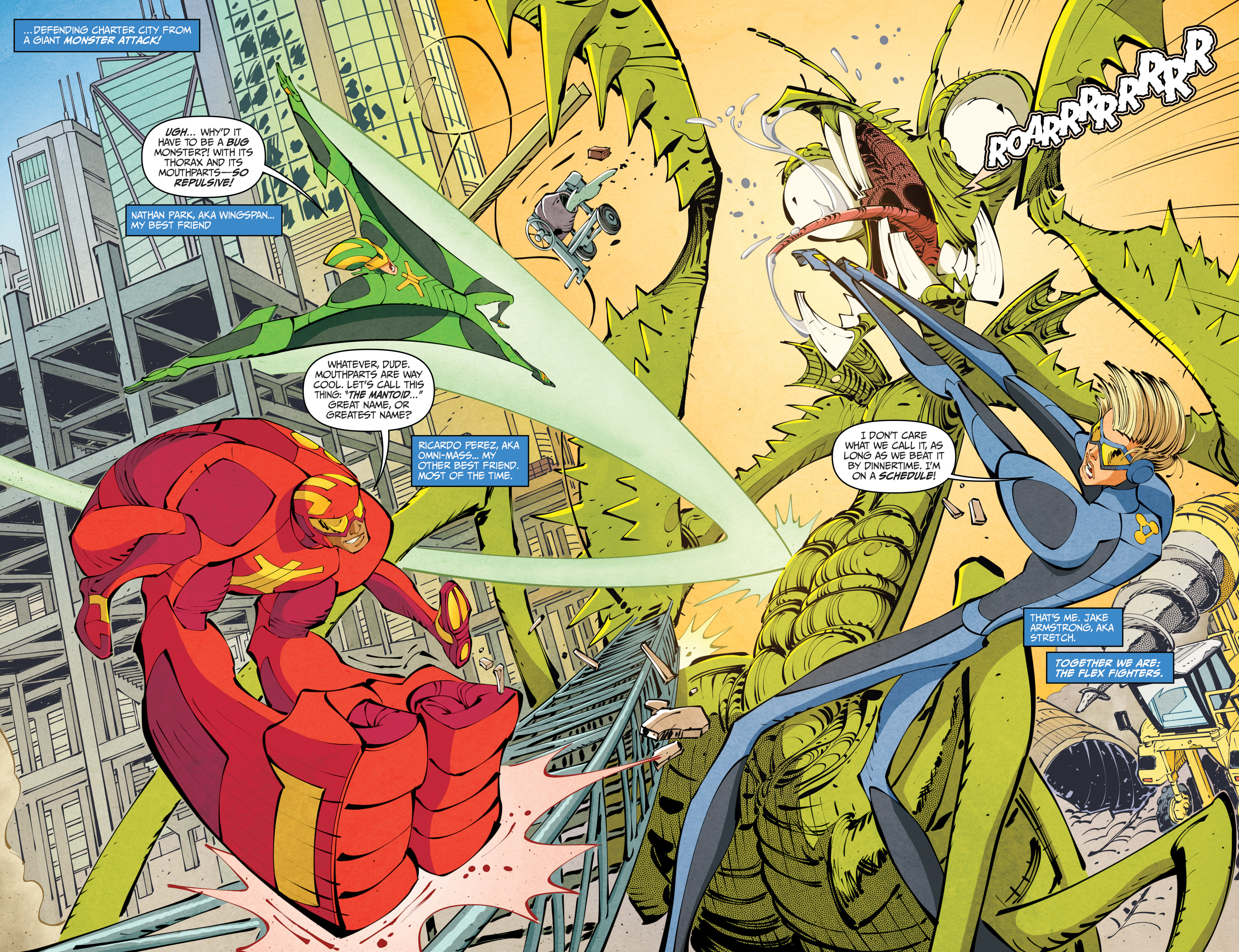 Stretch Armstrong and the Flex Fighters (2018): Chapter 1 - Page 4