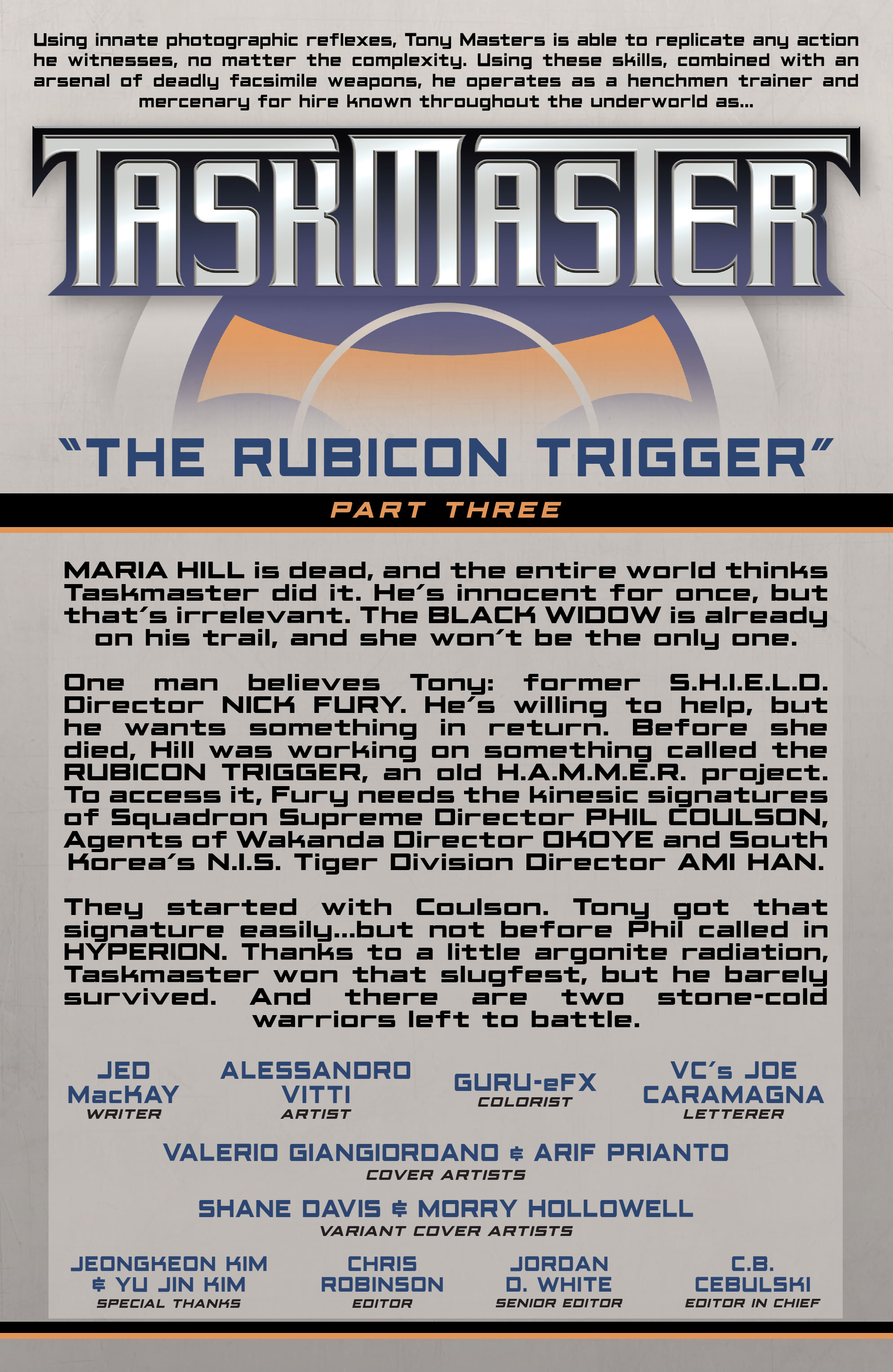 Taskmaster (2020): Chapter 3 - Page 2