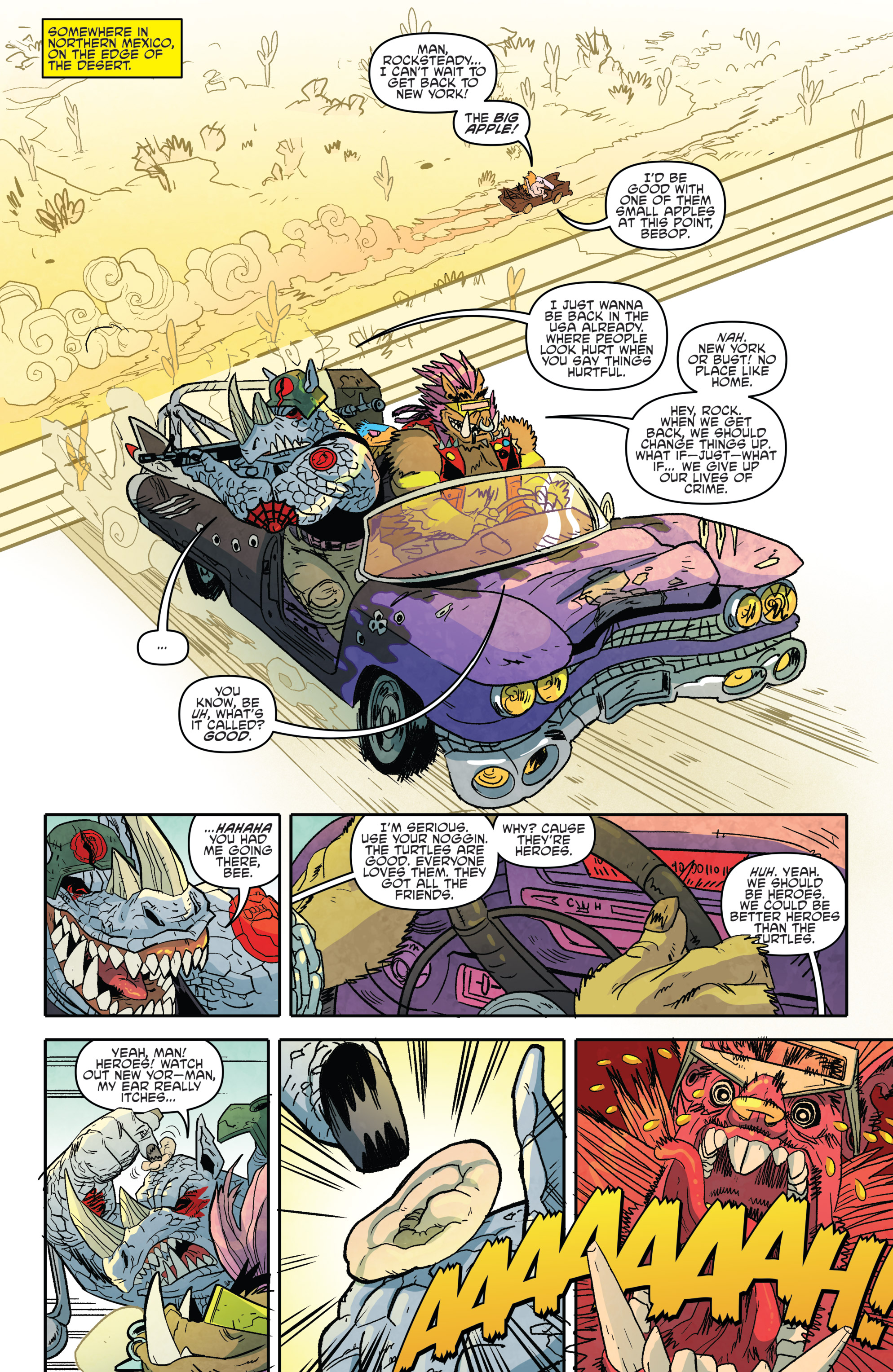 Teenage Mutant Ninja Turtles: Bebop & Rocksteady Hit the Road! (2018-): Chapter 1 - Page 3