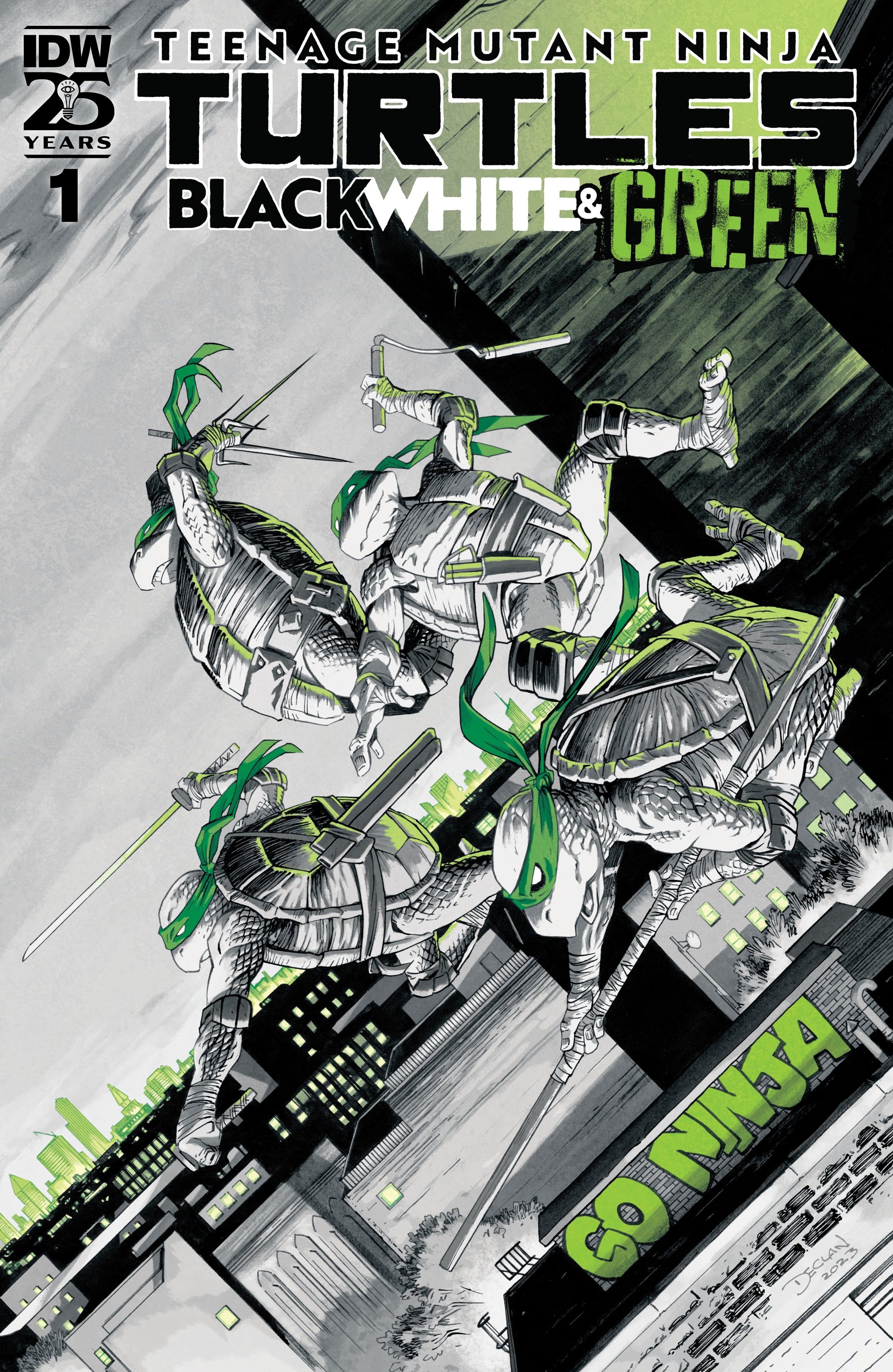 Teenage Mutant Ninja Turtles: Black, White, & Green (2024-): Chapter 1 - Page 1