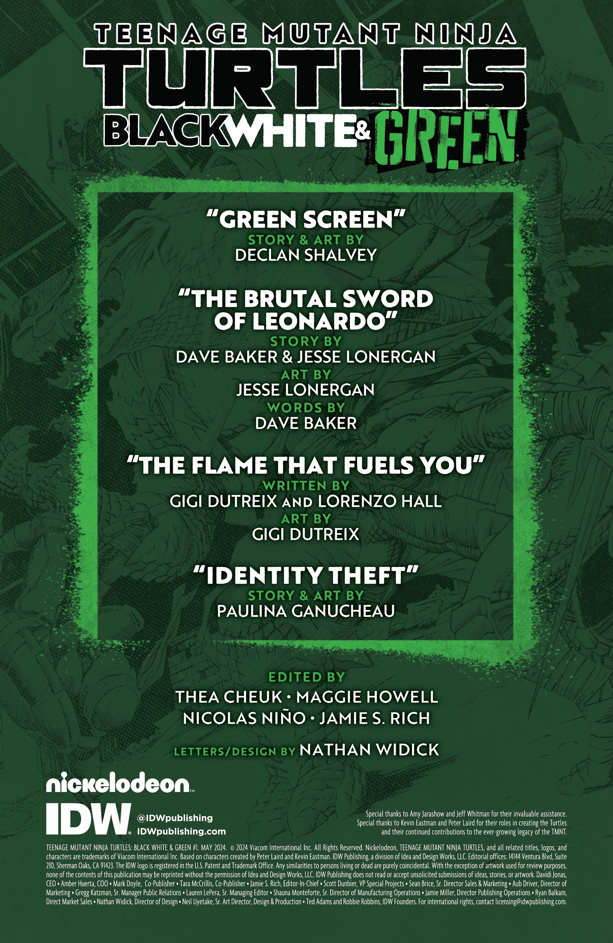 Teenage Mutant Ninja Turtles: Black, White, & Green (2024-): Chapter 1 - Page 2