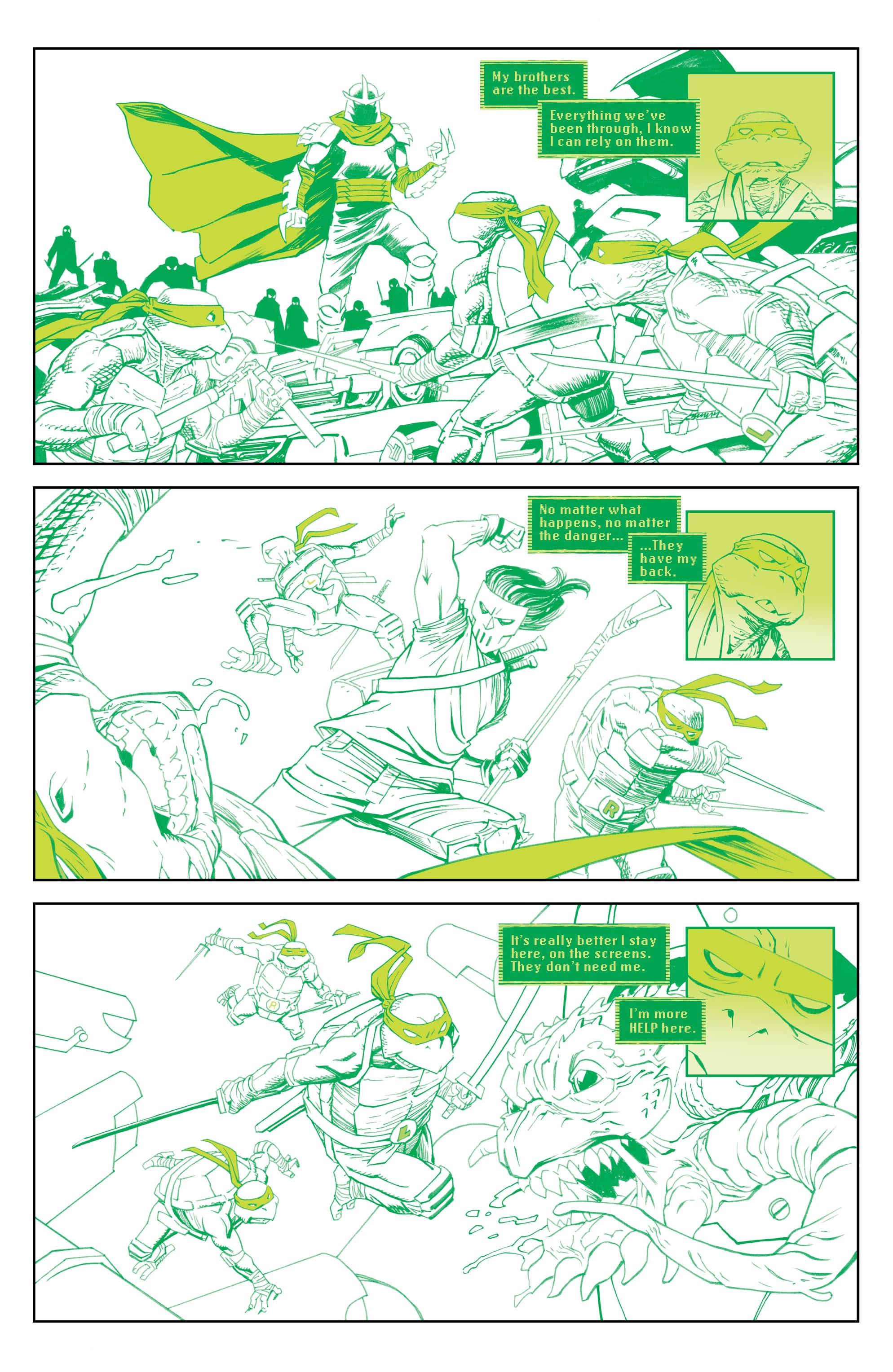 Teenage Mutant Ninja Turtles: Black, White, & Green (2024-): Chapter 1 - Page 5
