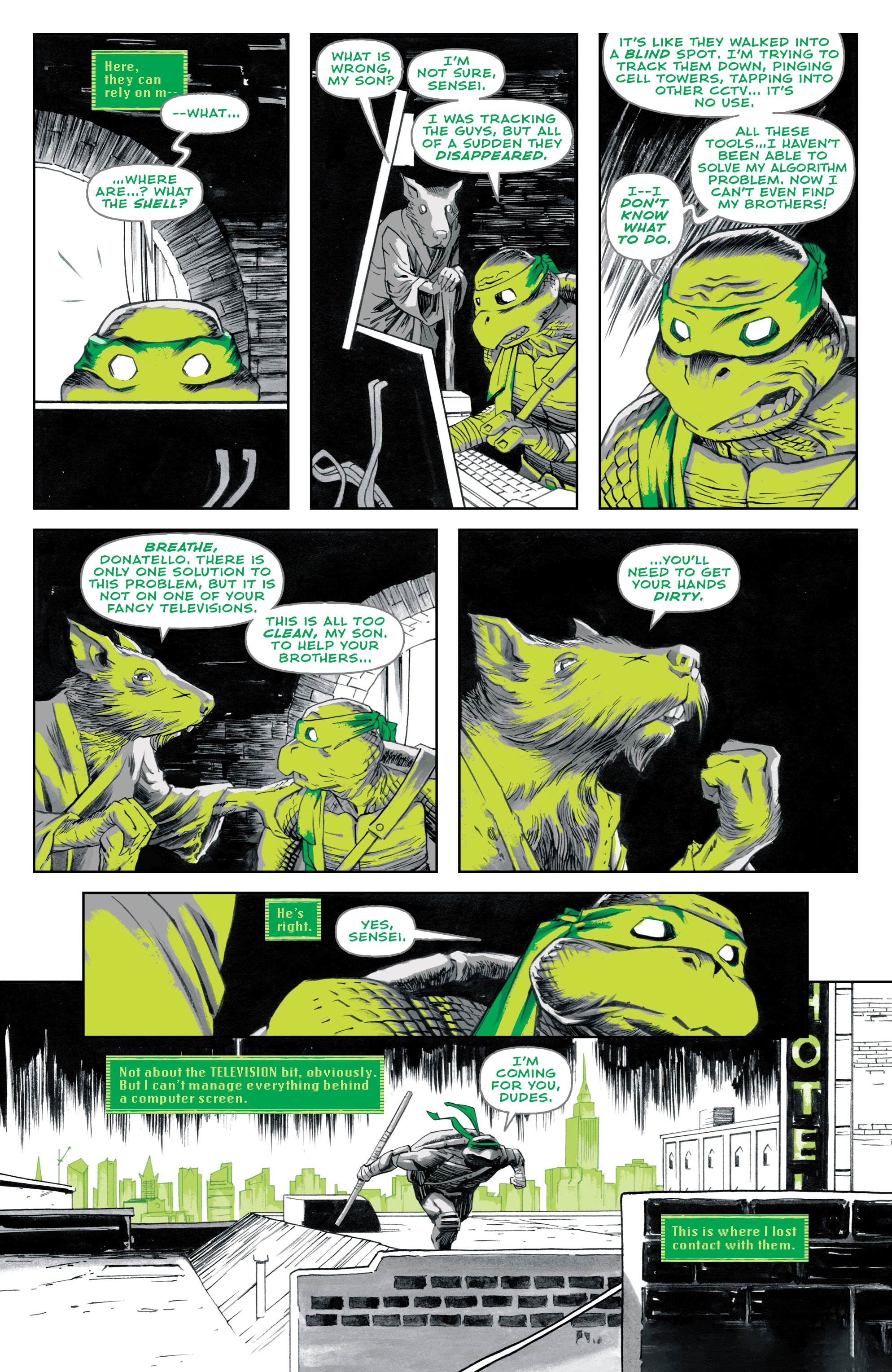 Teenage Mutant Ninja Turtles: Black, White, & Green (2024-): Chapter 1 - Page 6
