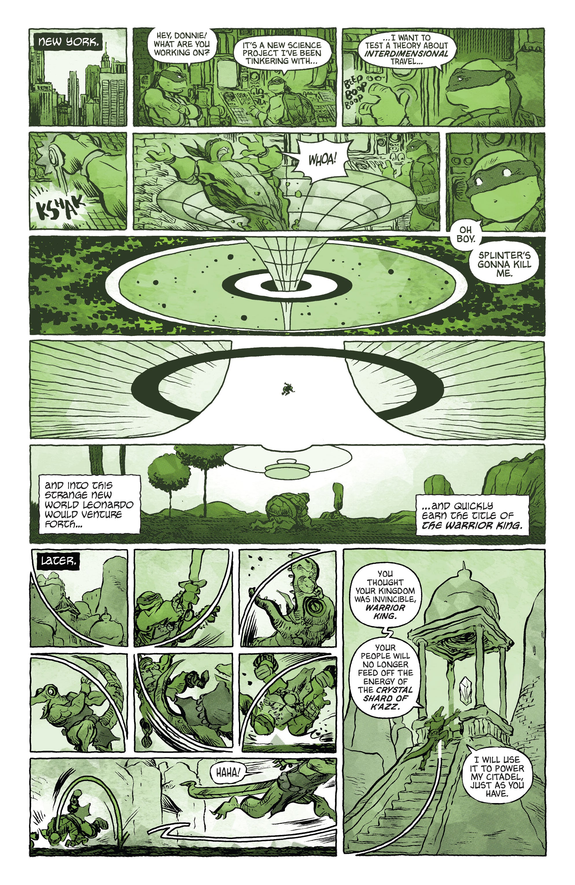 Teenage Mutant Ninja Turtles: Black, White, & Green (2024-): Chapter 1 - Page 12