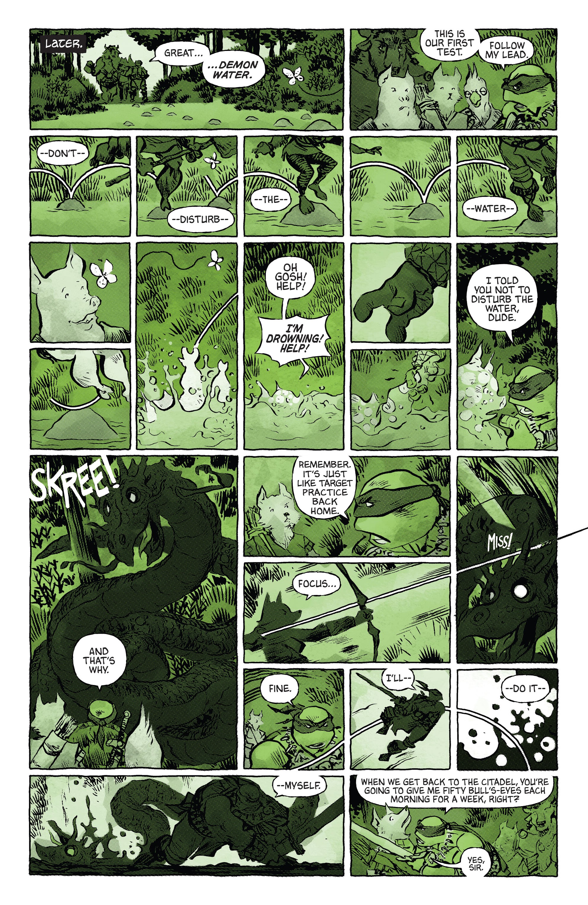 Teenage Mutant Ninja Turtles: Black, White, & Green (2024-): Chapter 1 - Page 14