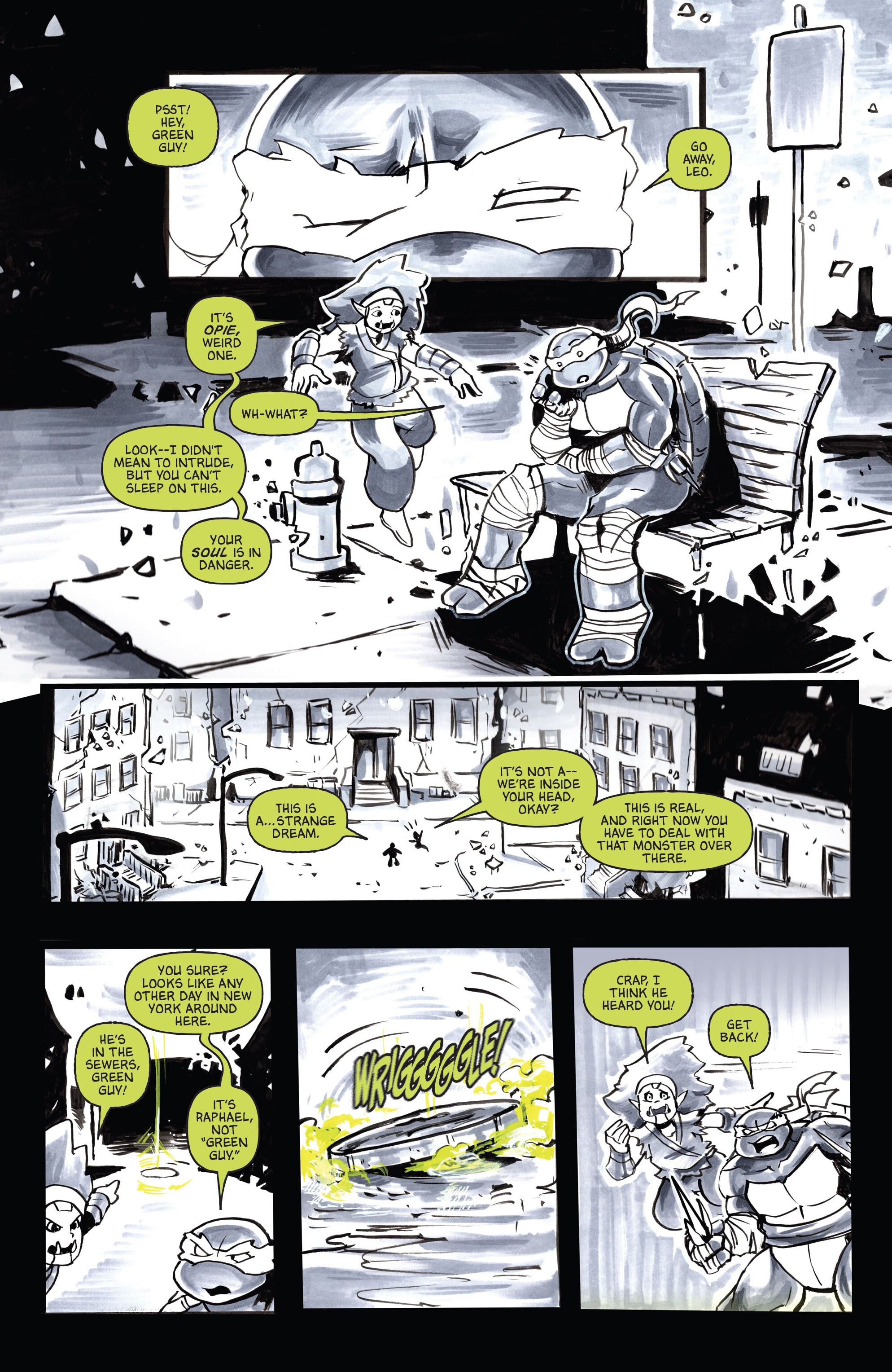 Teenage Mutant Ninja Turtles: Black, White, & Green (2024-): Chapter 1 - Page 21